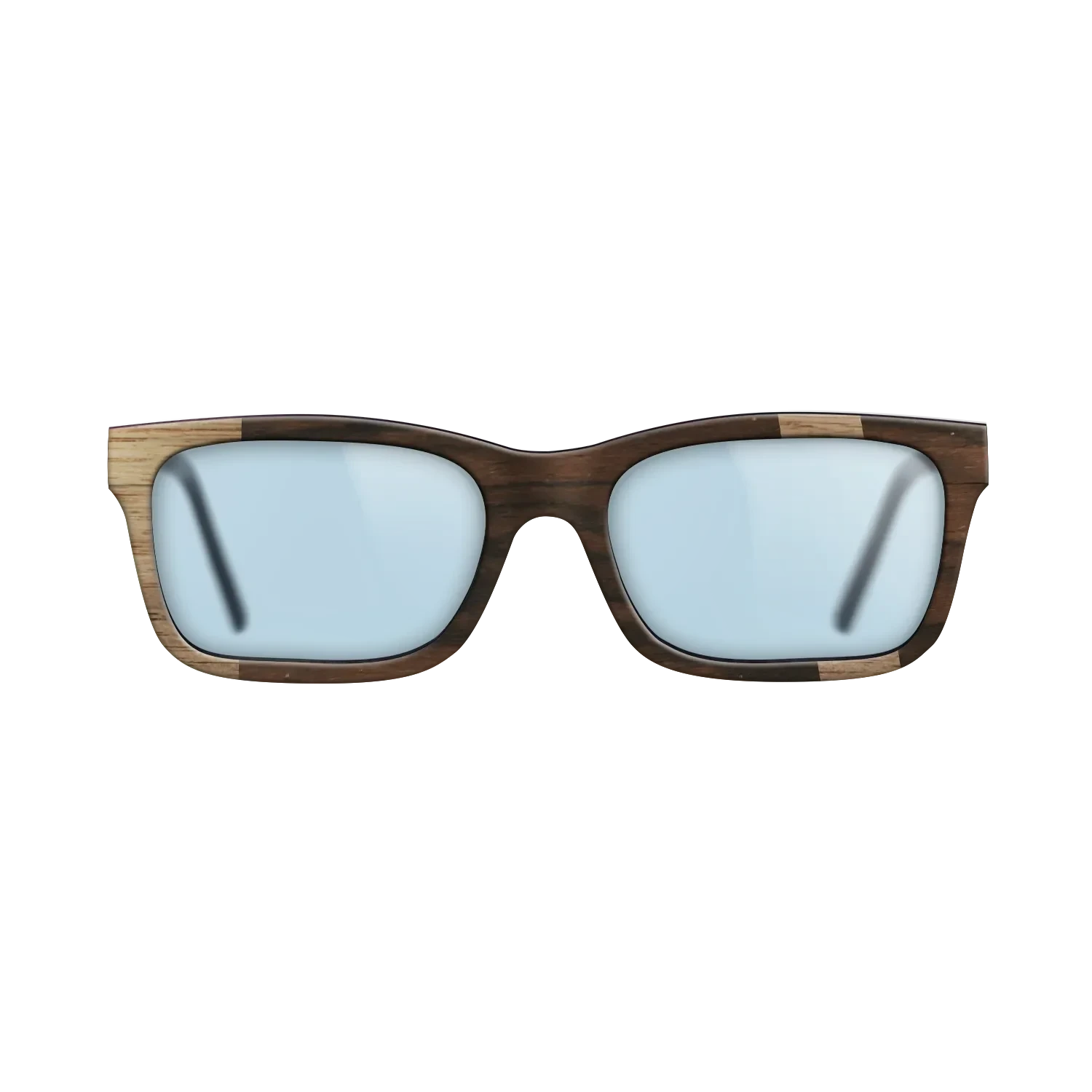 Walnut: Straight Grain,Ziricote Dark Quartered: Diametric - The Sage - Rectangle - 1864 - SIRIS wood optic