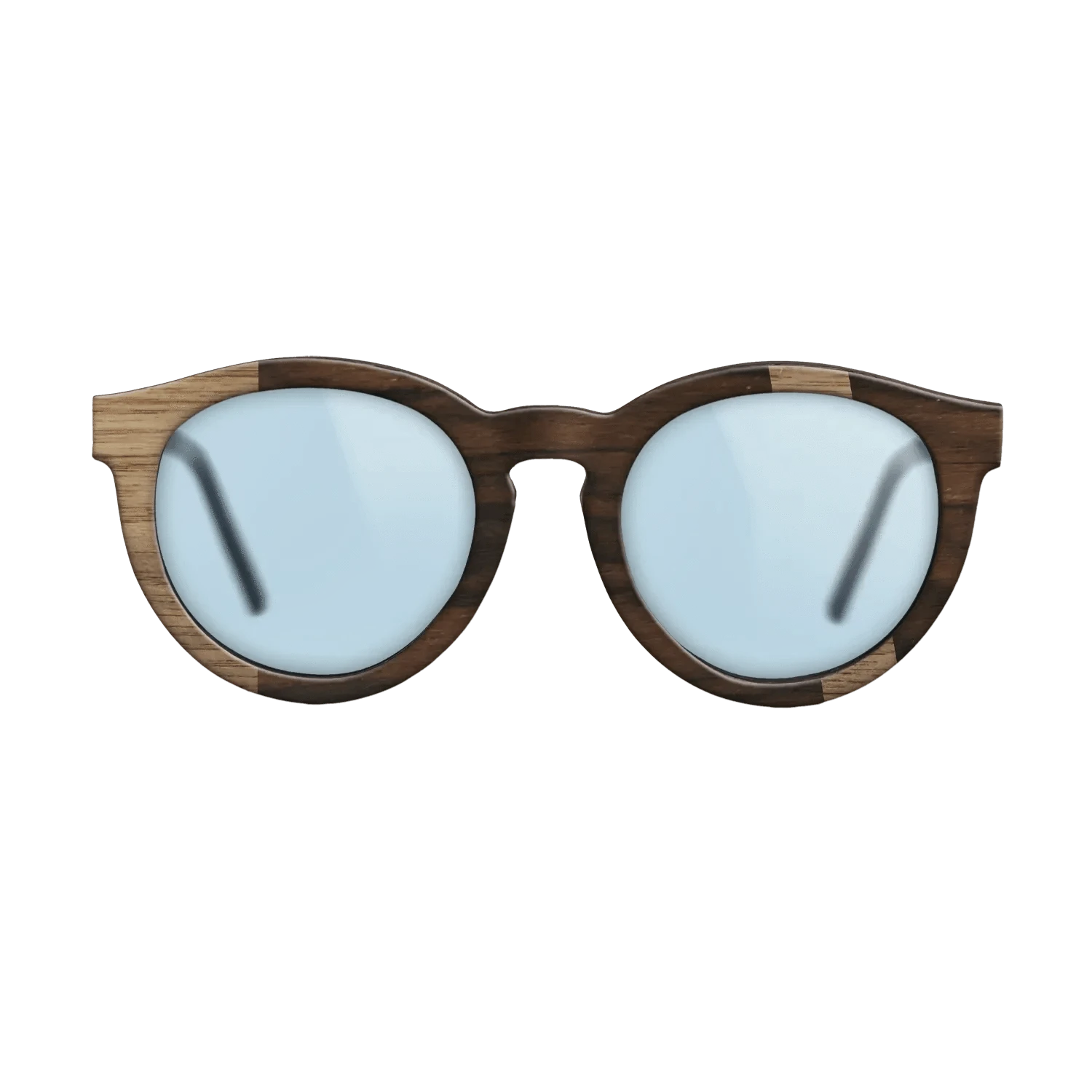 Walnut: Straight Grain,Ziricote Dark Quartered: Diametric - The Rebel - Round - 1864 - SIRIS wood optic