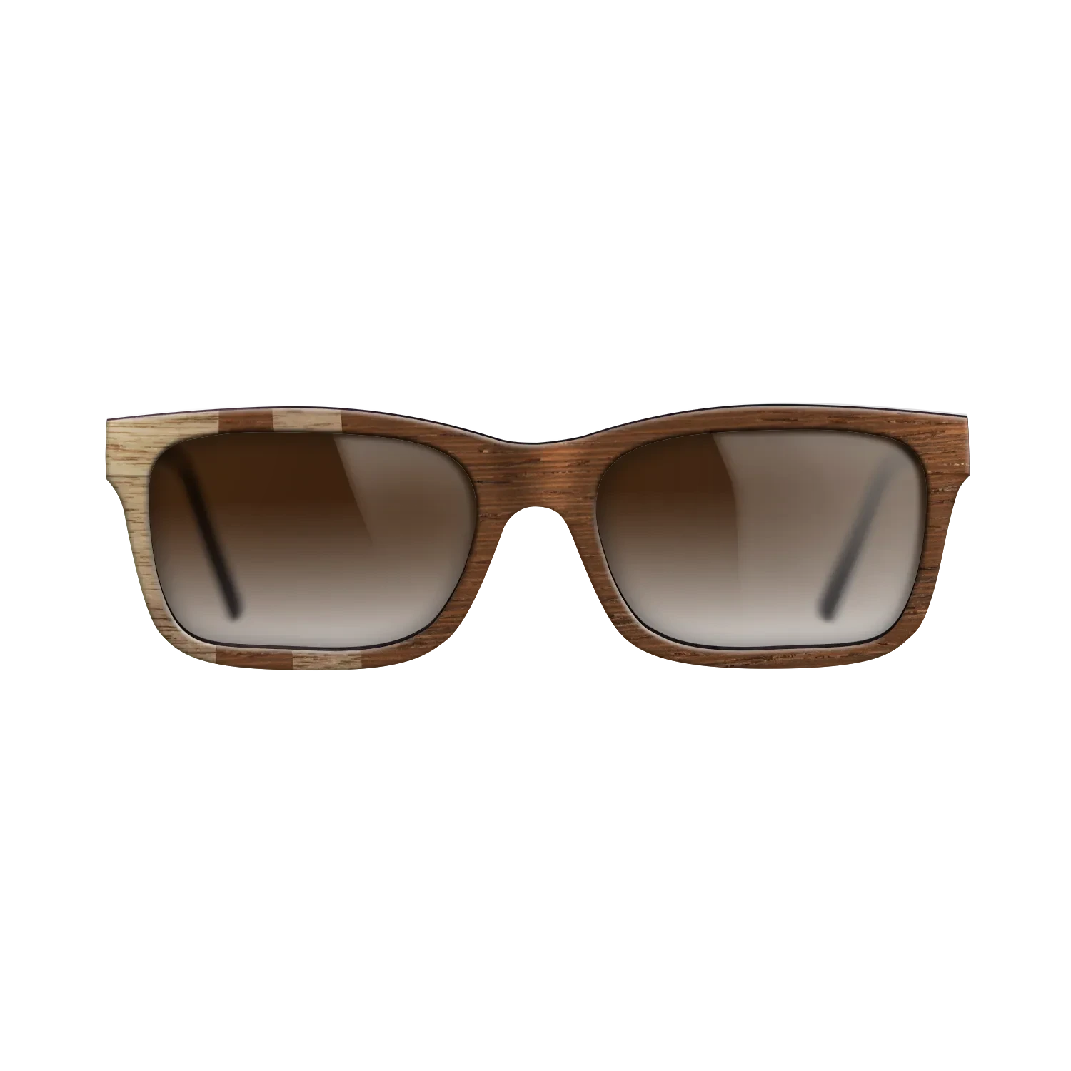Wenge,Walnut: Straight Grain: Geometric - The Sage - Rectangle - SIRIS wood optic