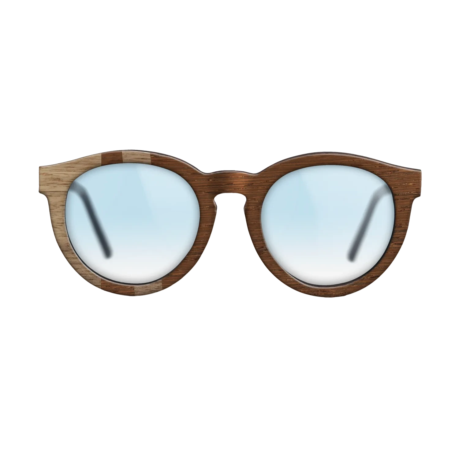 Wenge,Walnut: Straight Grain: Geometric - The Rebel - Round - SIRIS wood optic