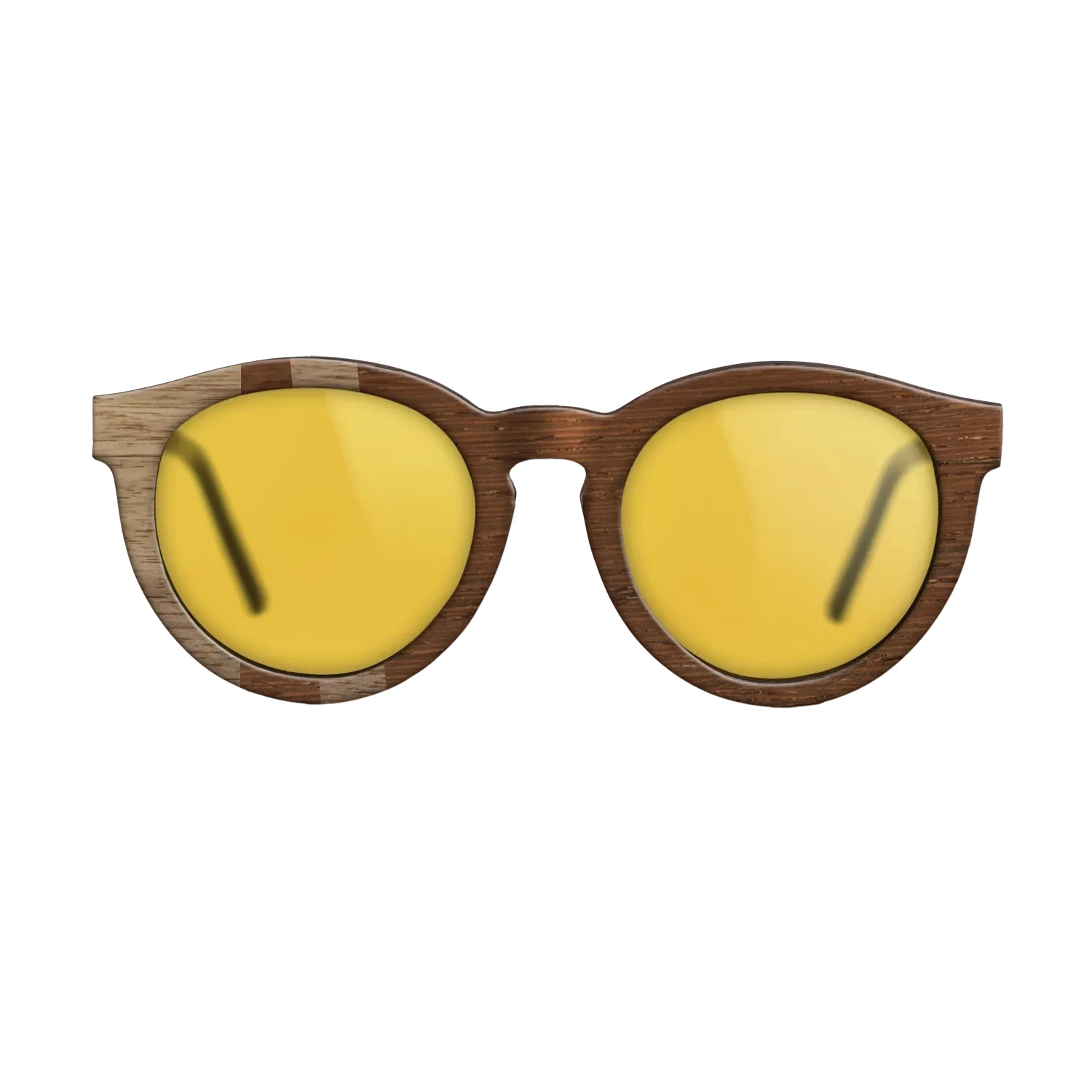 Wenge,Walnut: Straight Grain: Geometric - The Rebel - Round - SIRIS wood optic