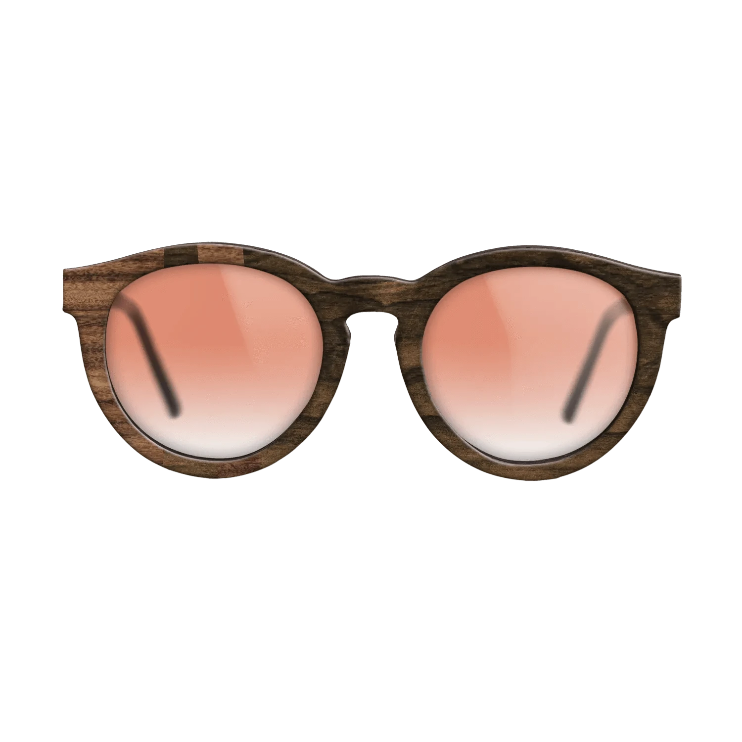 Ziricote Dark Quartered,Santos Rosewood Dark: Geometric - The Rebel - Round - SIRIS wood optic