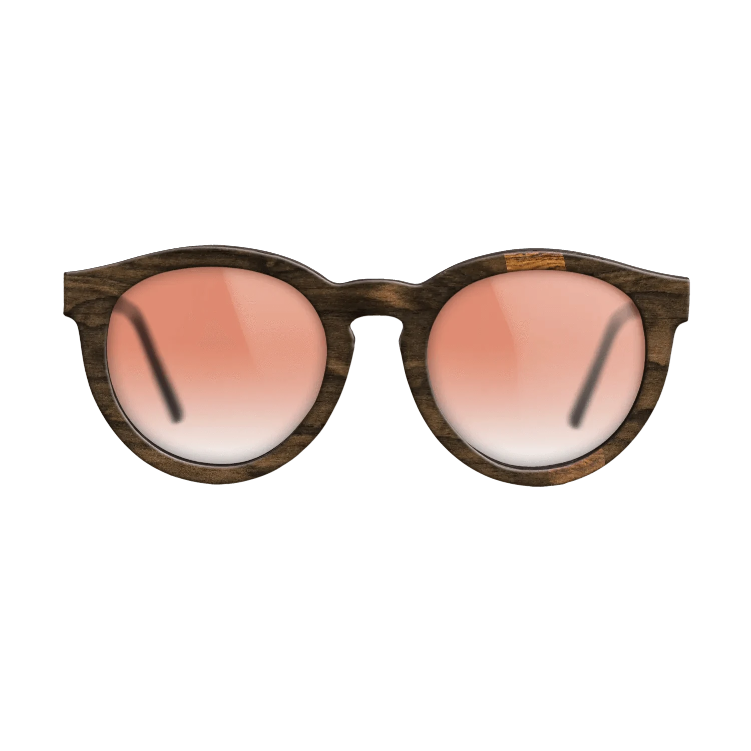 Ziricote Dark Quartered,Bocote: Wedge - The Rebel - Round - 1662 - SIRIS wood optic