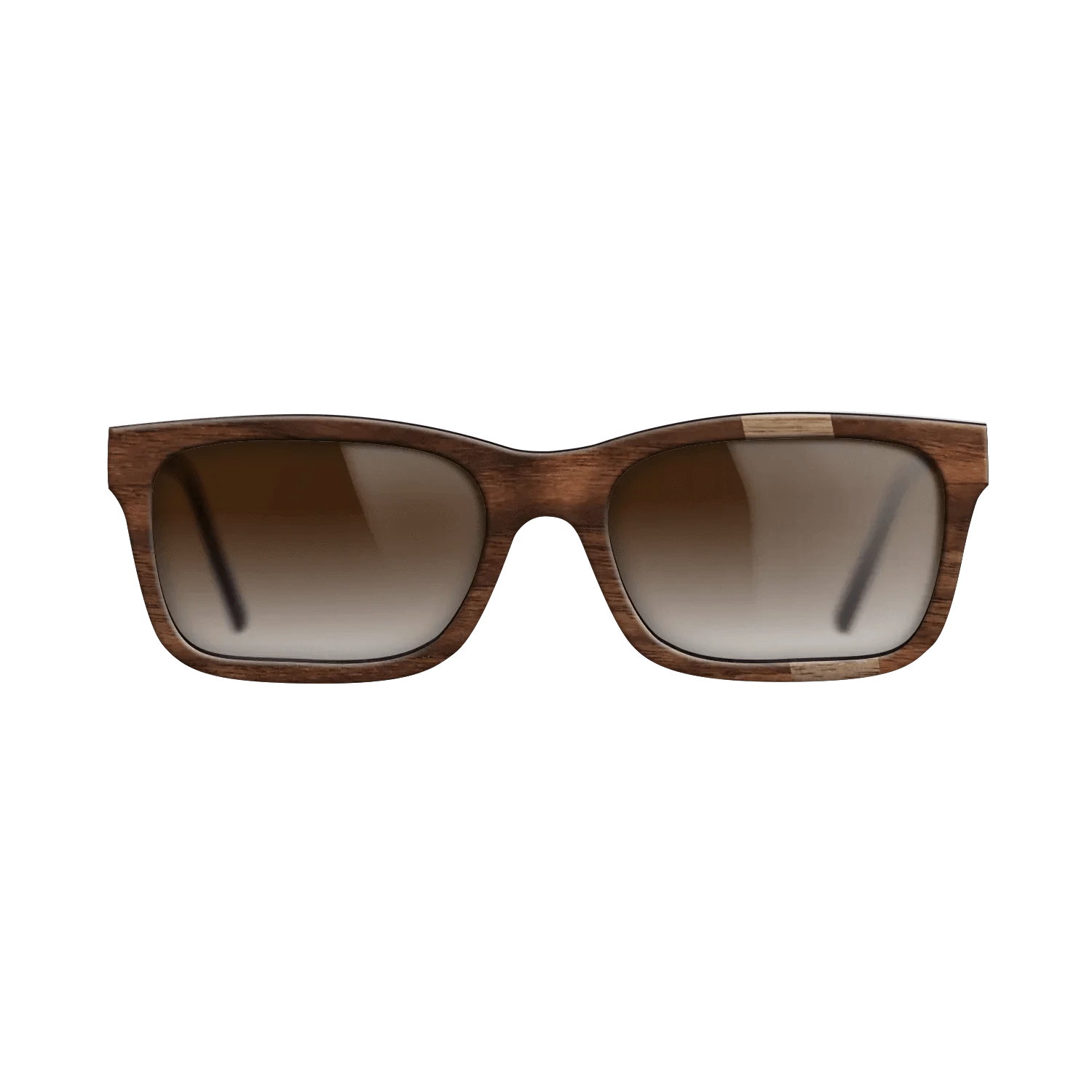 Walnut: Straight Grain,Walnut Claro Dark: Wedge - The Sage - Rectangle - 1527 - SIRIS wood optic