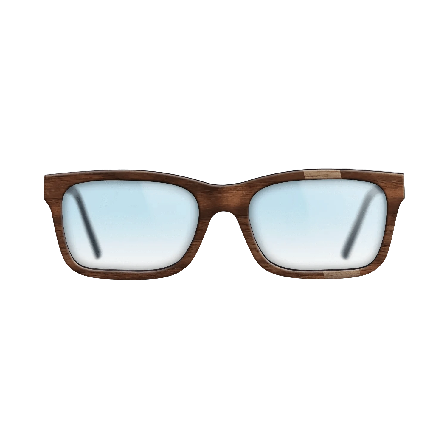 Walnut: Straight Grain,Walnut Claro Dark: Wedge - The Sage - Rectangle - 1527 - SIRIS wood optic