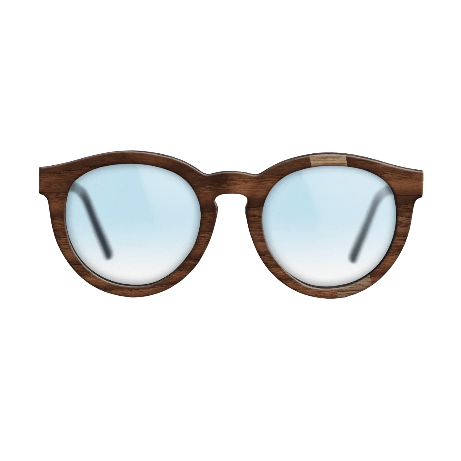 Walnut: Straight Grain,Walnut Claro Dark: Wedge - The Rebel - Round - 1527 - SIRIS wood optic