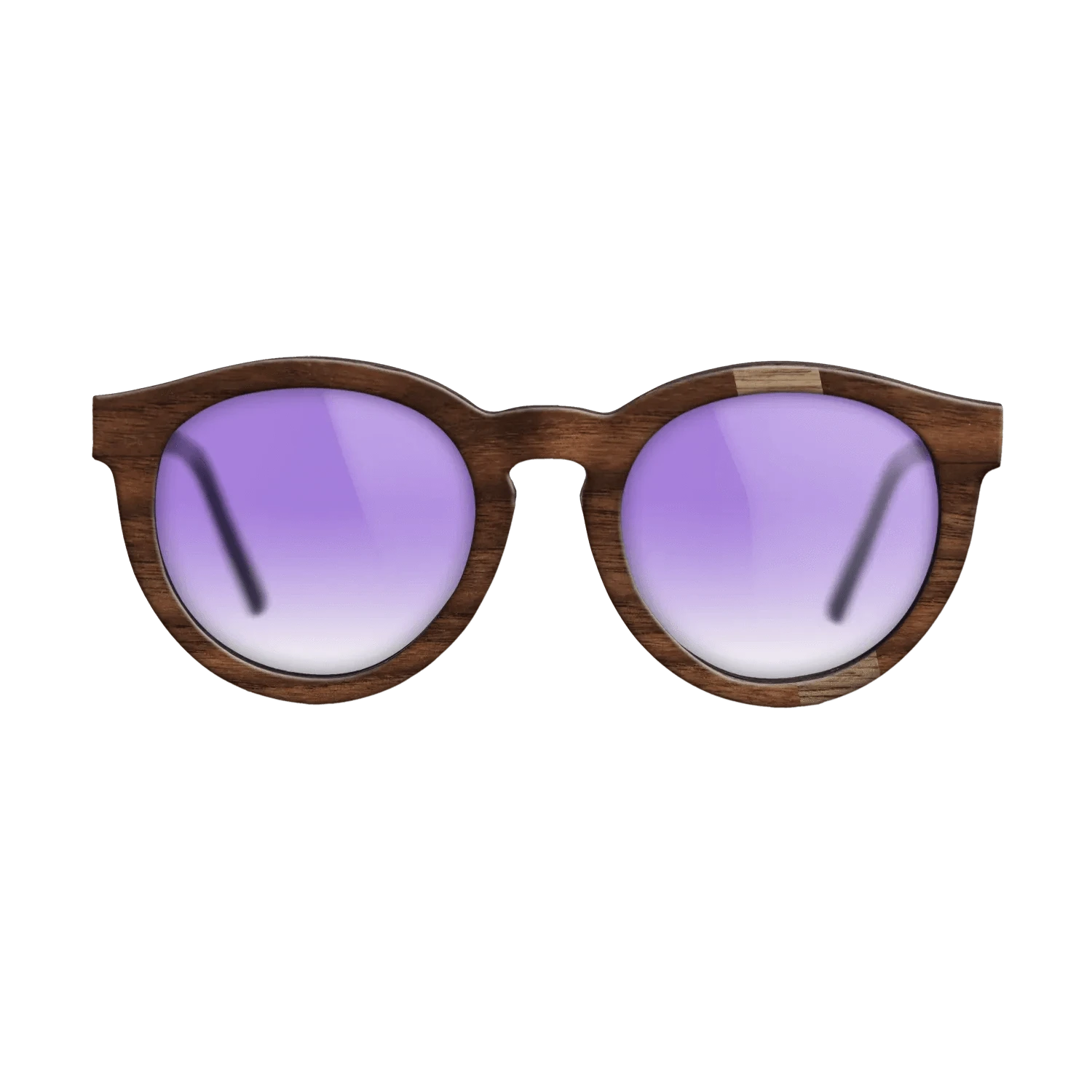 Walnut: Straight Grain,Walnut Claro Dark: Wedge - The Rebel - Round - 1527 - SIRIS wood optic