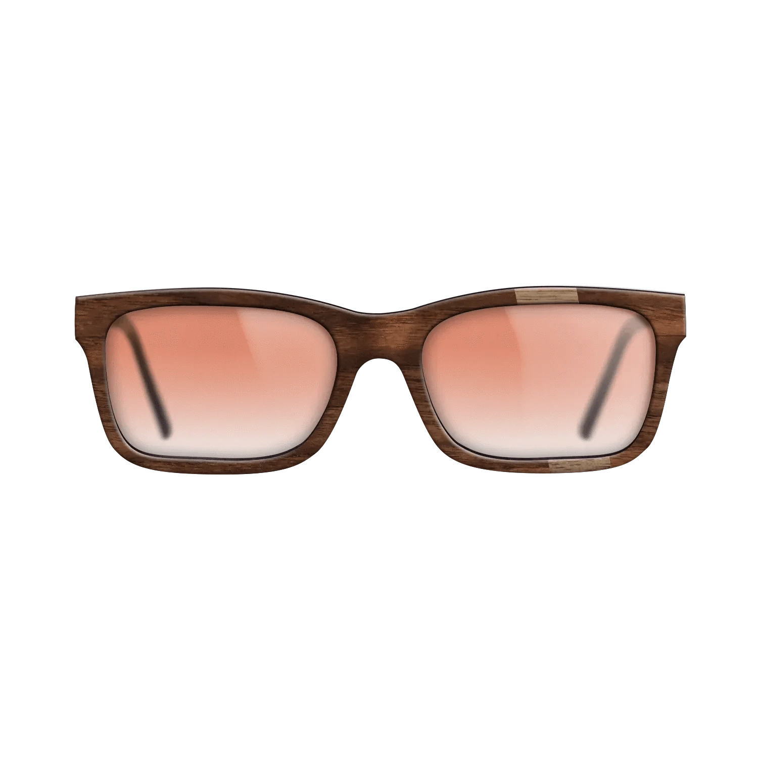 Walnut: Straight Grain,Walnut Claro Dark: Wedge - The Sage - Rectangle - 1527 - SIRIS wood optic