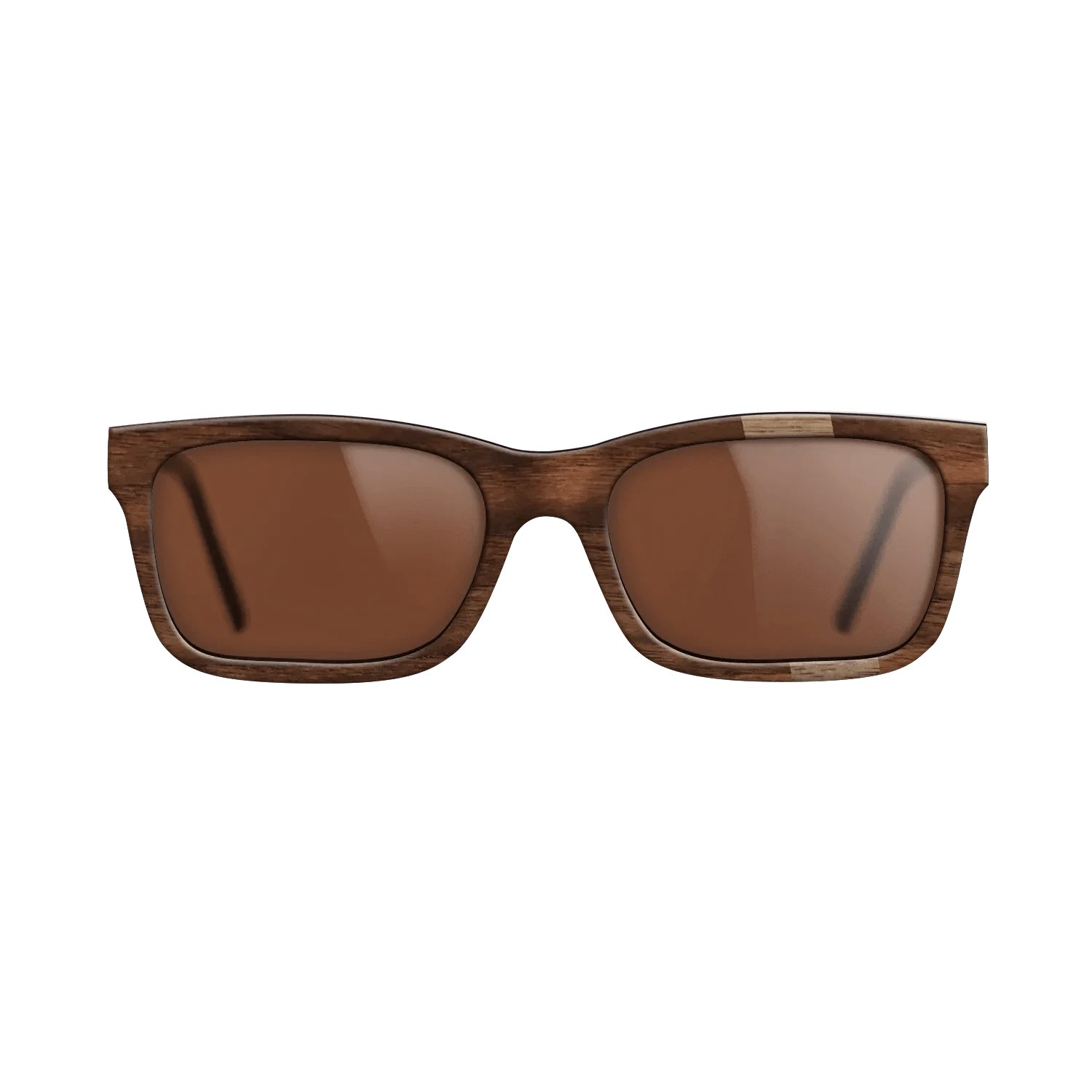 Walnut: Straight Grain,Walnut Claro Dark: Wedge - The Sage - Rectangle - 1527 - SIRIS wood optic
