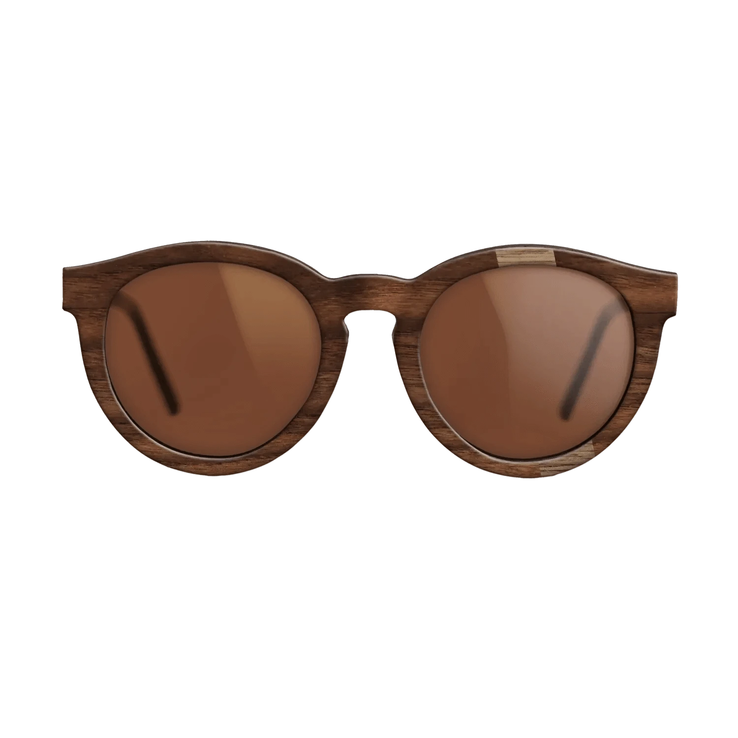 Walnut: Straight Grain,Walnut Claro Dark: Wedge - The Rebel - Round - 1527 - SIRIS wood optic