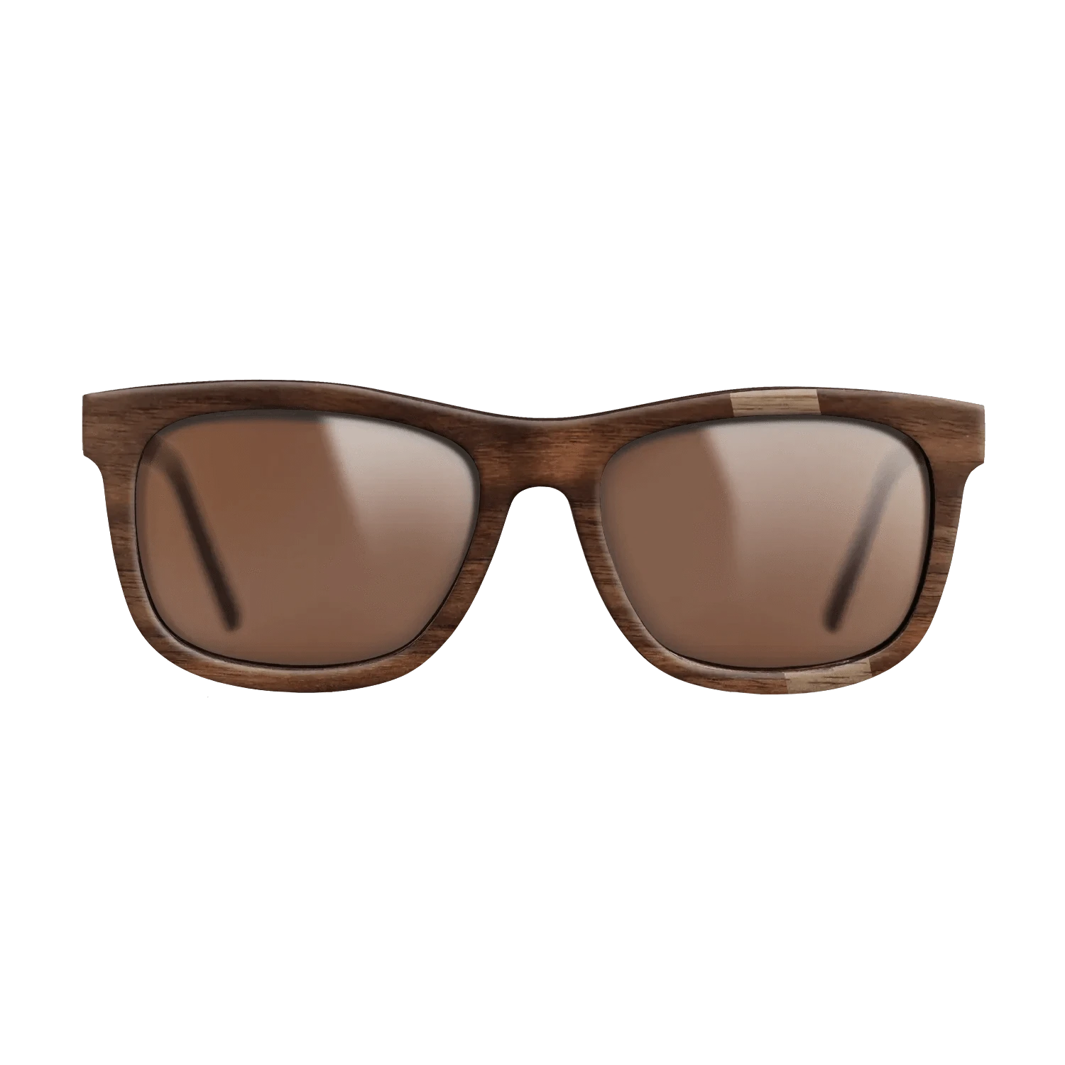 Walnut: Straight Grain,Walnut Claro Dark: Wedge - The Hero - Square - 1527 - SIRIS wood optic