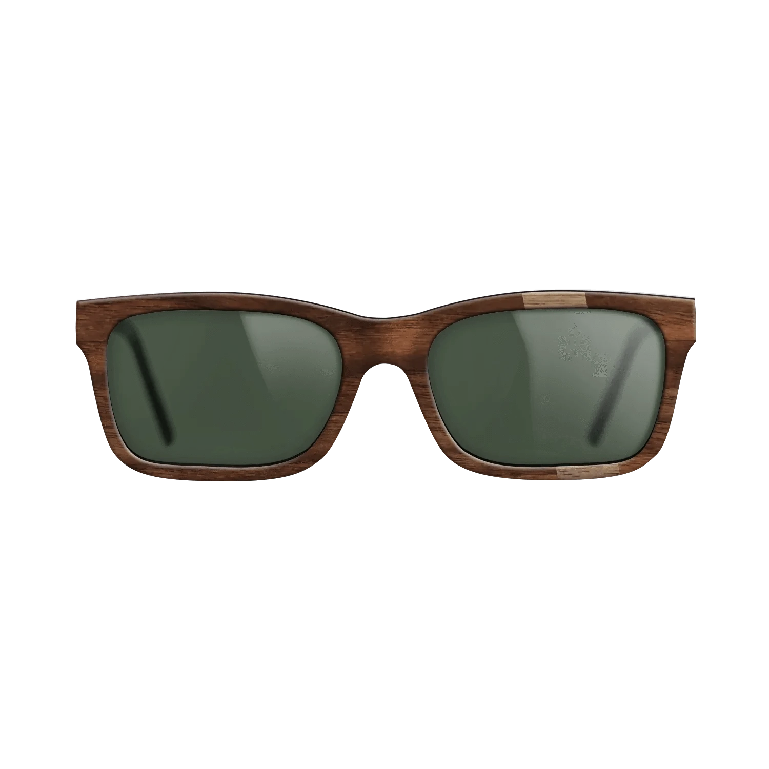Walnut: Straight Grain,Walnut Claro Dark: Wedge - The Sage - Rectangle - 1527 - SIRIS wood optic