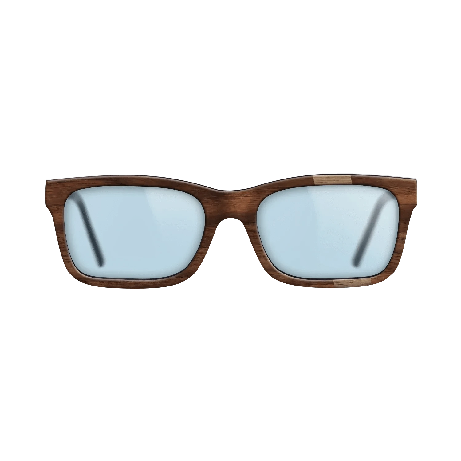 Walnut: Straight Grain,Walnut Claro Dark: Wedge - The Sage - Rectangle - 1527 - SIRIS wood optic