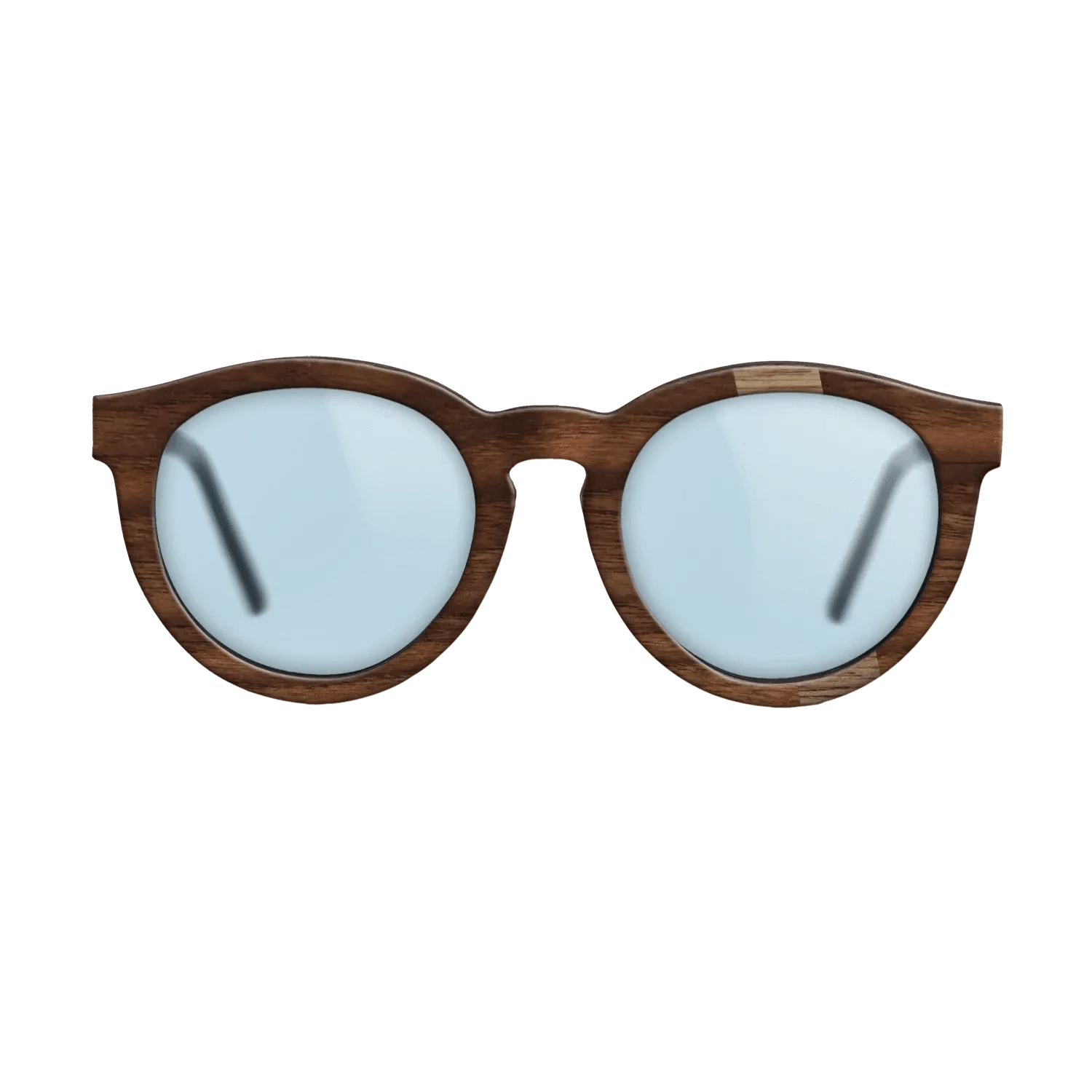 Walnut: Straight Grain,Walnut Claro Dark: Wedge - The Rebel - Round - 1527 - SIRIS wood optic