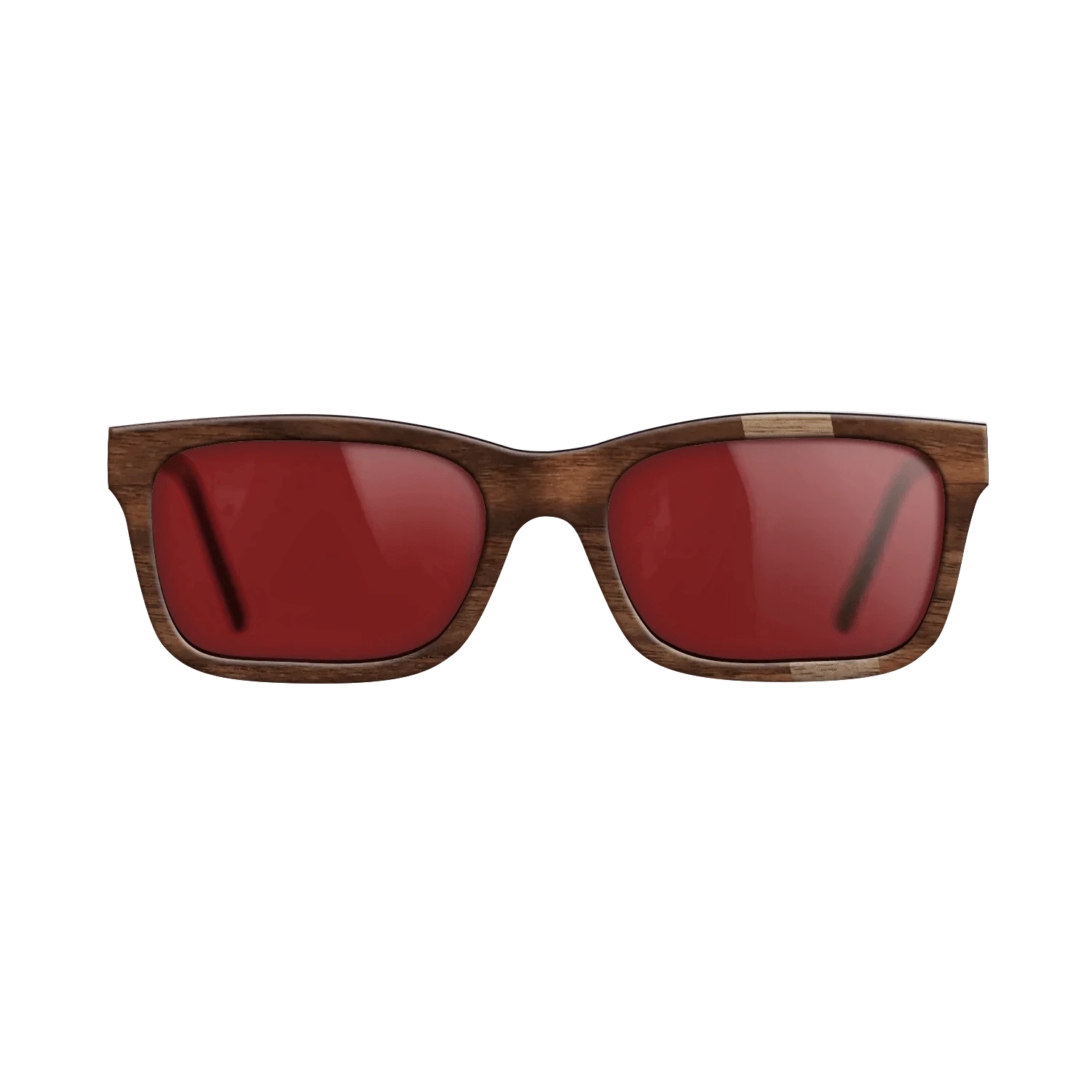 Walnut: Straight Grain,Walnut Claro Dark: Wedge - The Sage - Rectangle - 1527 - SIRIS wood optic