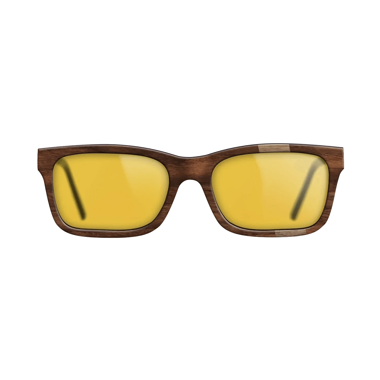 Walnut: Straight Grain,Walnut Claro Dark: Wedge - The Sage - Rectangle - 1527 - SIRIS wood optic