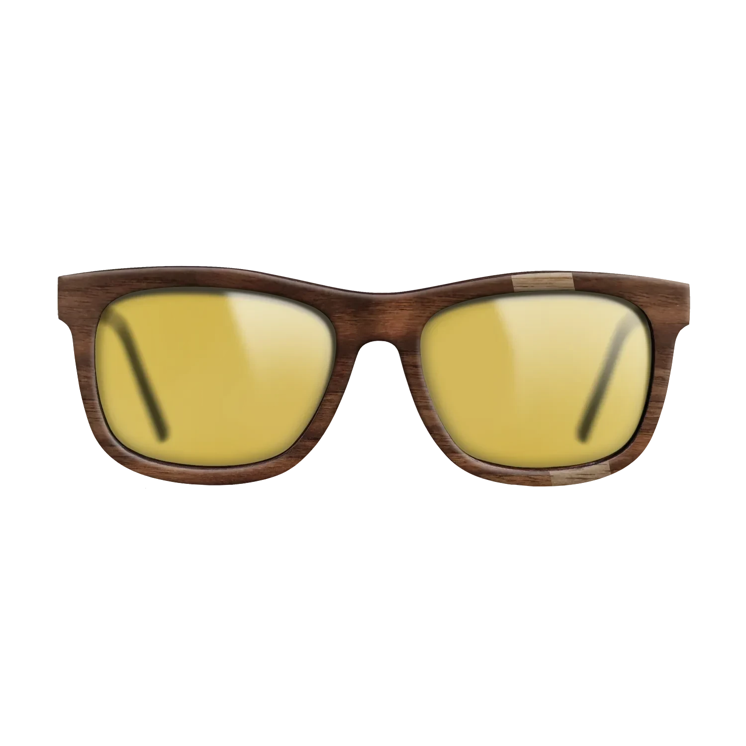 Walnut: Straight Grain,Walnut Claro Dark: Wedge - The Hero - Square - 1527 - SIRIS wood optic