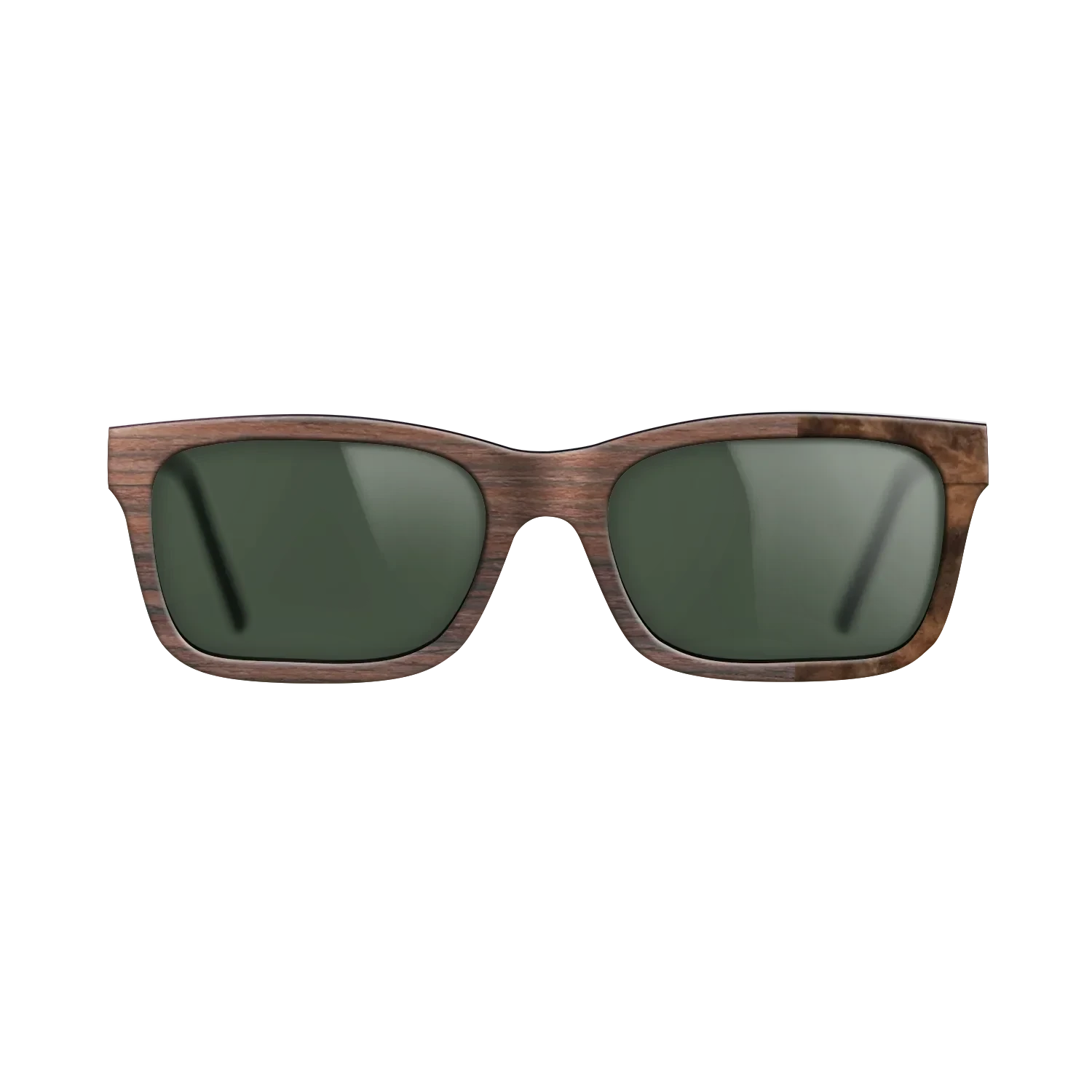Rosewood Reconstituted,Walnut Burl: Bauhaus - The Sage - Rectangle - SIRIS wood optic