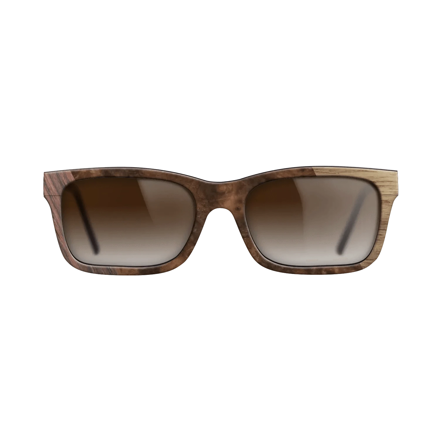Walnut: Straight Grain,Rosewood Reconstituted,Walnut Burl: Bauhaus - The Sage - Rectangle - SIRIS wood optic