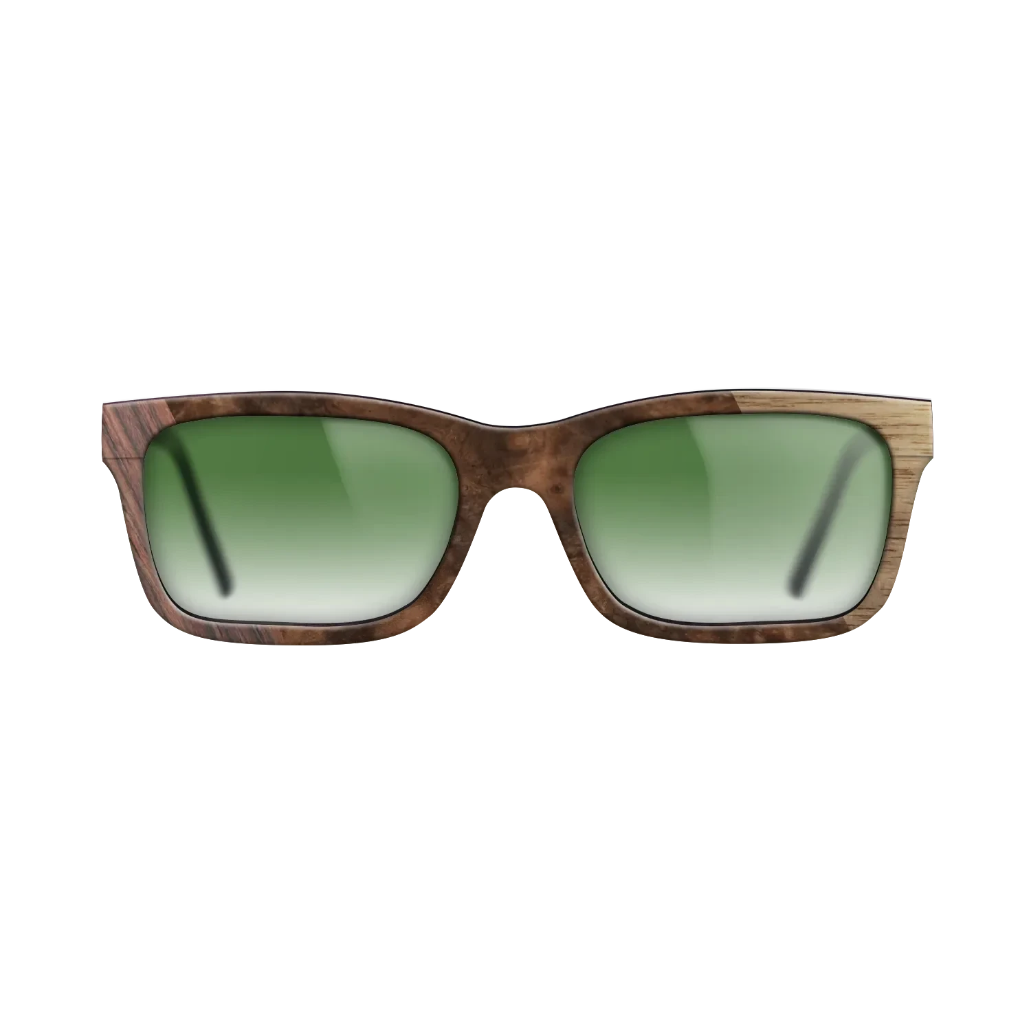 Walnut: Straight Grain,Rosewood Reconstituted,Walnut Burl: Bauhaus - The Sage - Rectangle - SIRIS wood optic