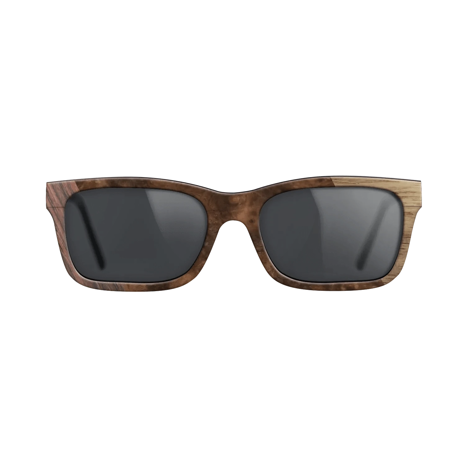 Walnut: Straight Grain,Rosewood Reconstituted,Walnut Burl: Bauhaus - The Sage - Rectangle - SIRIS wood optic