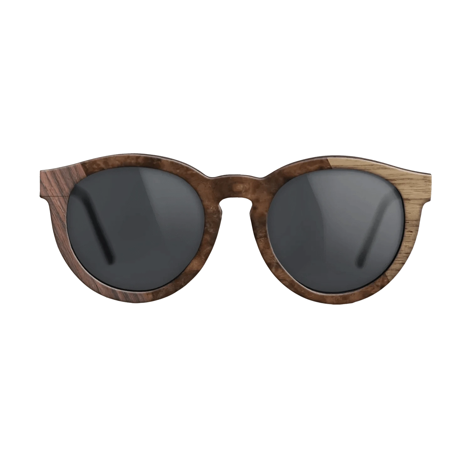 Walnut: Straight Grain,Rosewood Reconstituted,Walnut Burl: Bauhaus - The Rebel - Round - SIRIS wood optic