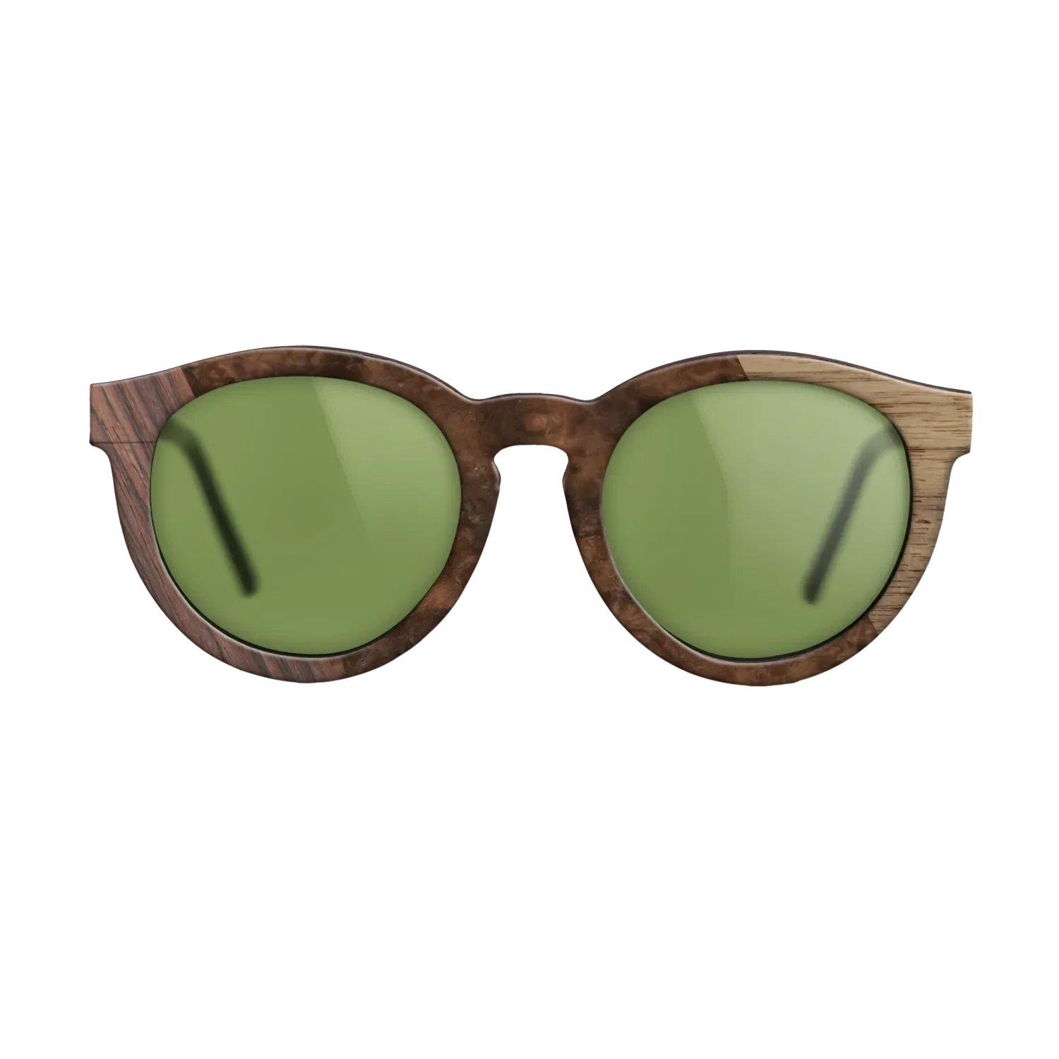 Walnut: Straight Grain,Rosewood Reconstituted,Walnut Burl: Bauhaus - The Rebel - Round - SIRIS wood optic