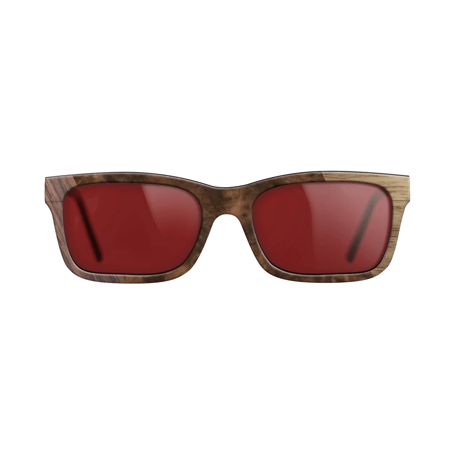 Walnut: Straight Grain,Rosewood Reconstituted,Walnut Burl: Bauhaus - The Sage - Rectangle - SIRIS wood optic