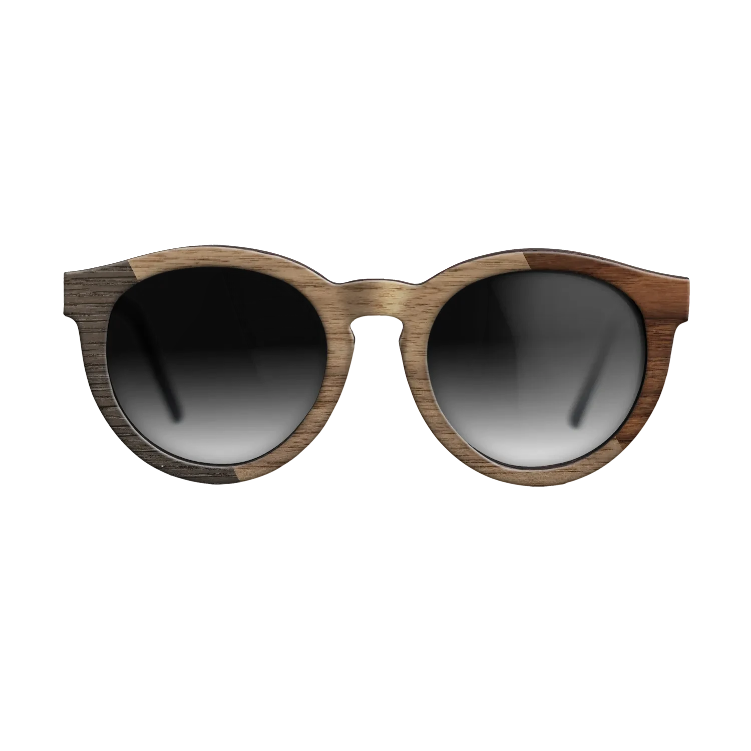 Walnut Claro Dark,Fumed Oak,Walnut: Straight Grain: Bauhaus - The Rebel - Round - SIRIS wood optic