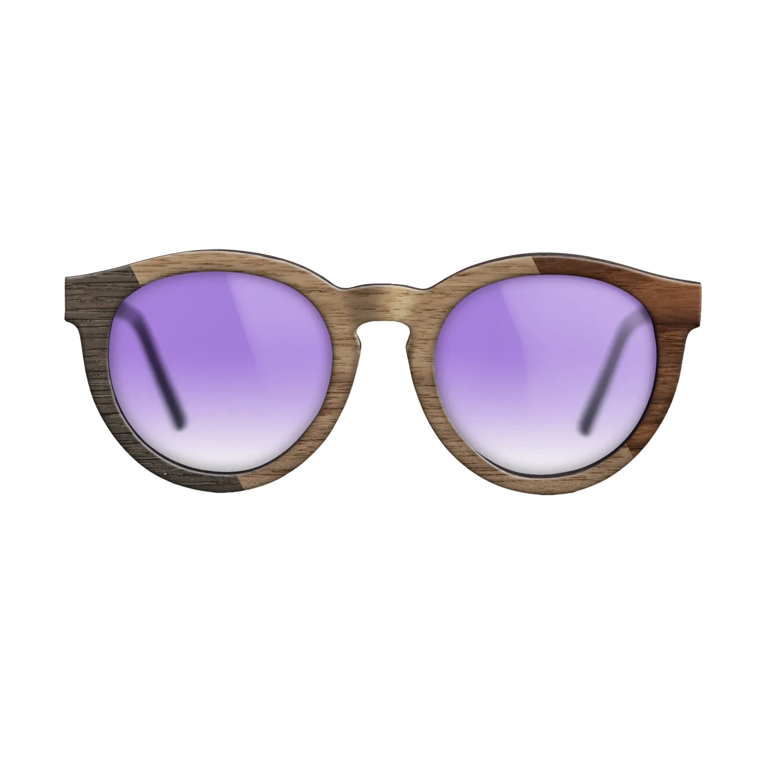 Walnut Claro Dark,Fumed Oak,Walnut: Straight Grain: Bauhaus - The Rebel - Round - SIRIS wood optic