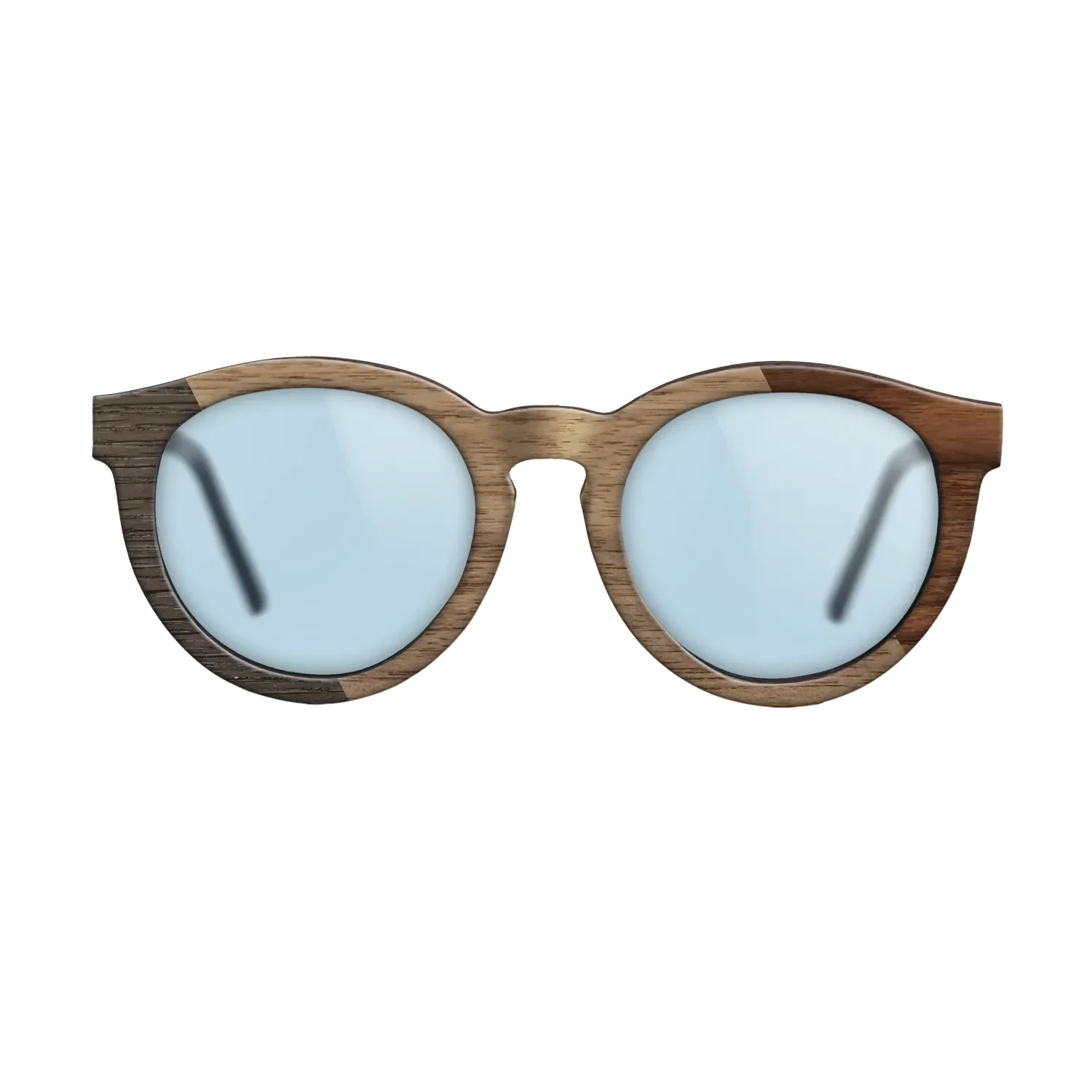 Walnut Claro Dark,Fumed Oak,Walnut: Straight Grain: Bauhaus - The Rebel - Round - SIRIS wood optic