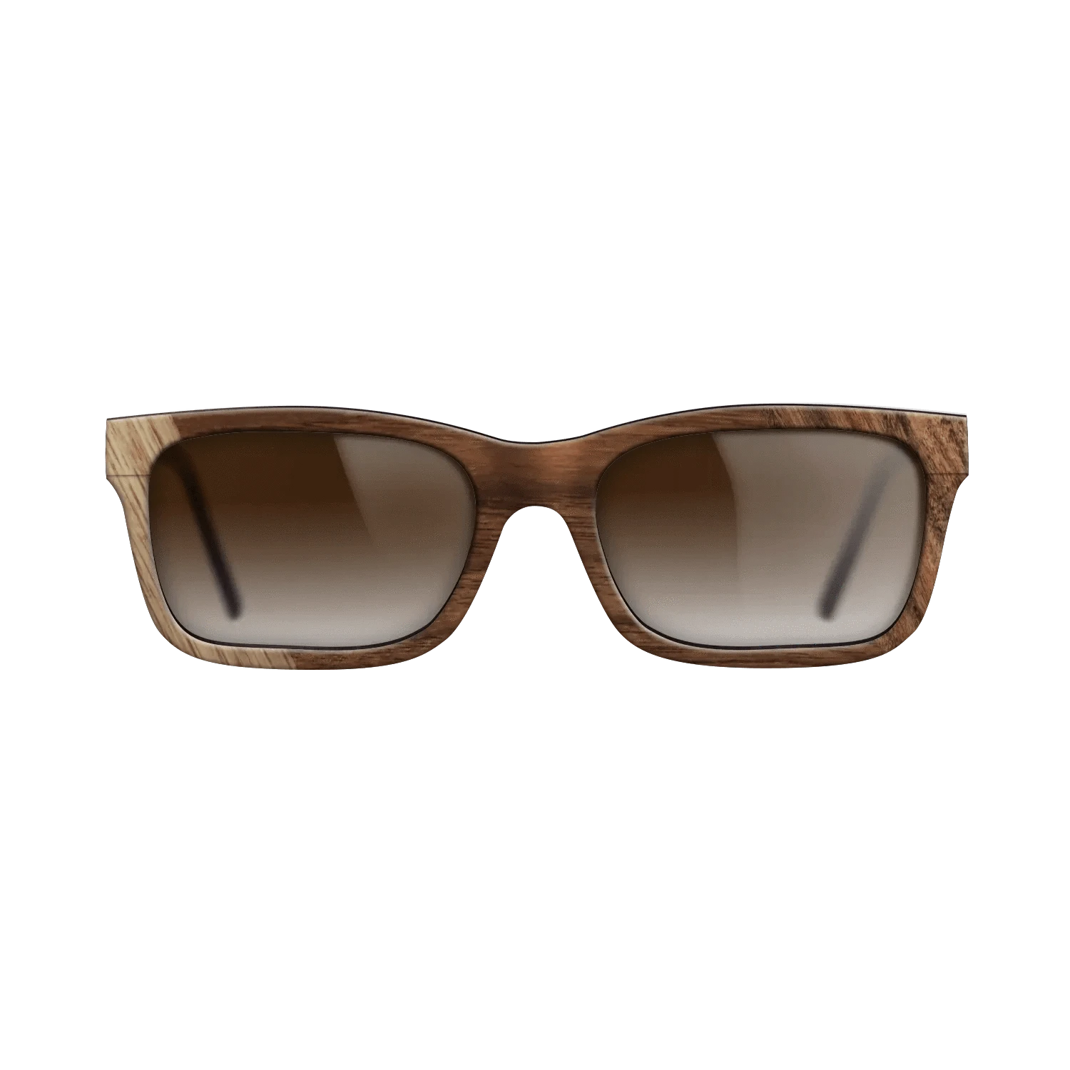 Walnut: Straight Grain,Santos Rosewood Dark: Bauhaus - The Sage - Rectangle - SIRIS wood optic