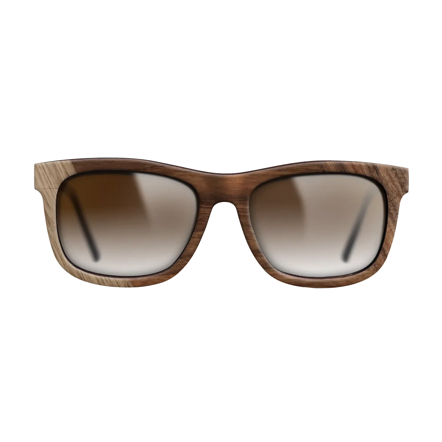 Walnut: Straight Grain,Santos Rosewood Dark: Bauhaus - The Hero - Square - SIRIS wood optic