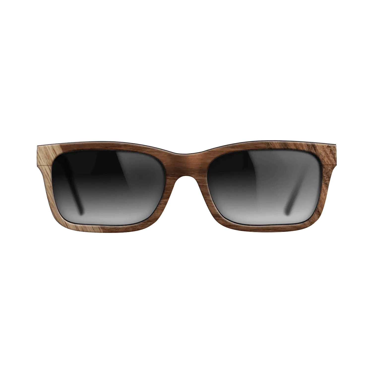 Walnut: Straight Grain,Santos Rosewood Dark: Bauhaus - The Sage - Rectangle - SIRIS wood optic