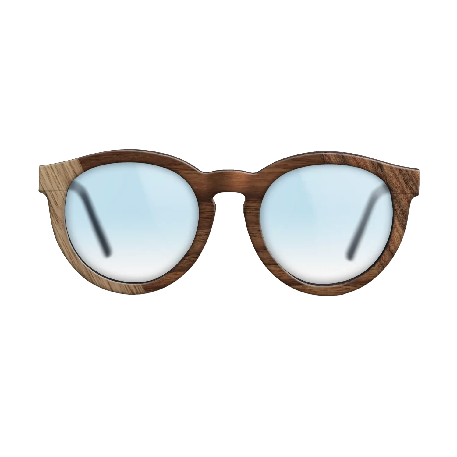 Walnut: Straight Grain,Santos Rosewood Dark: Bauhaus - The Rebel - Round - SIRIS wood optic