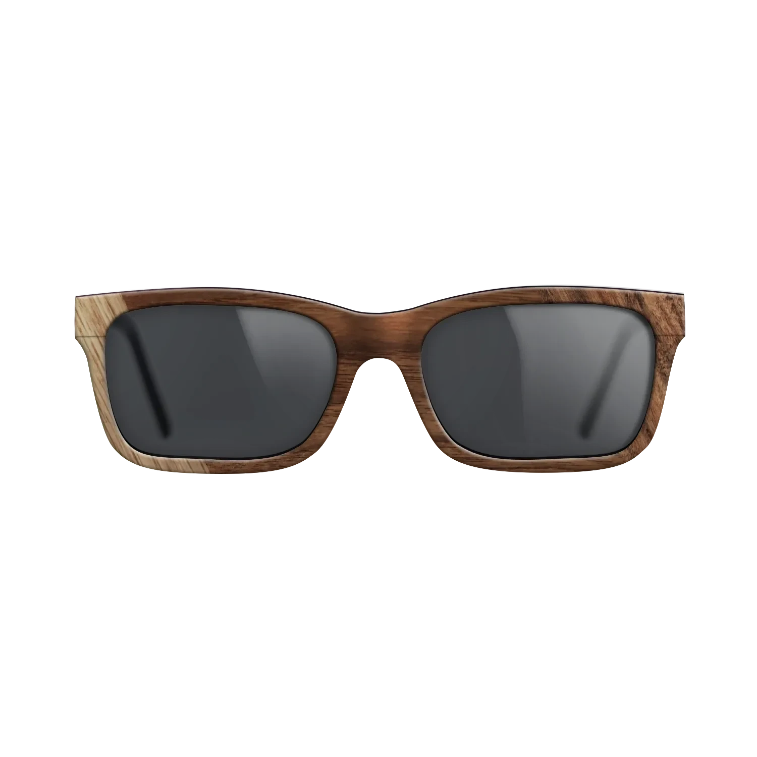 Walnut: Straight Grain,Santos Rosewood Dark: Bauhaus - The Sage - Rectangle - SIRIS wood optic