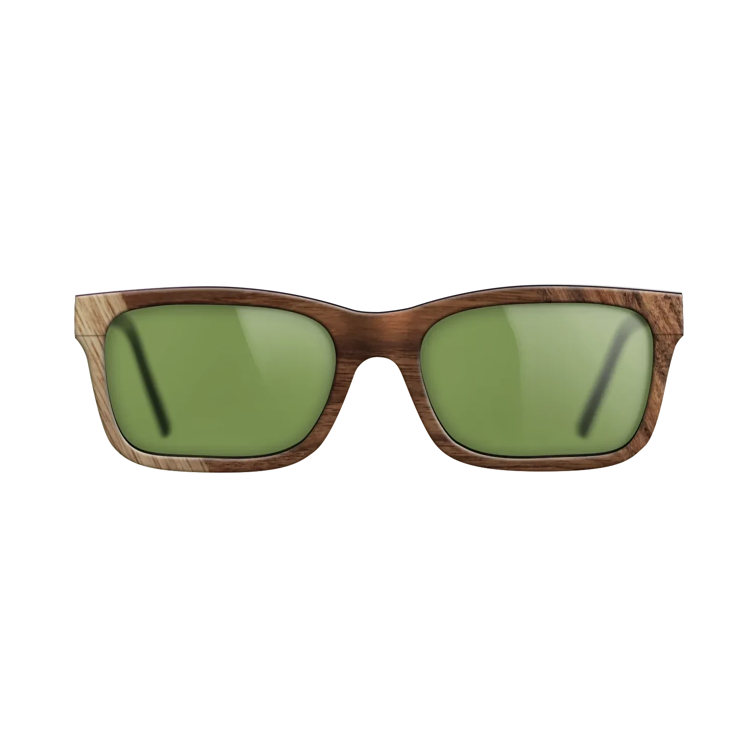 Walnut: Straight Grain,Santos Rosewood Dark: Bauhaus - The Sage - Rectangle - SIRIS wood optic