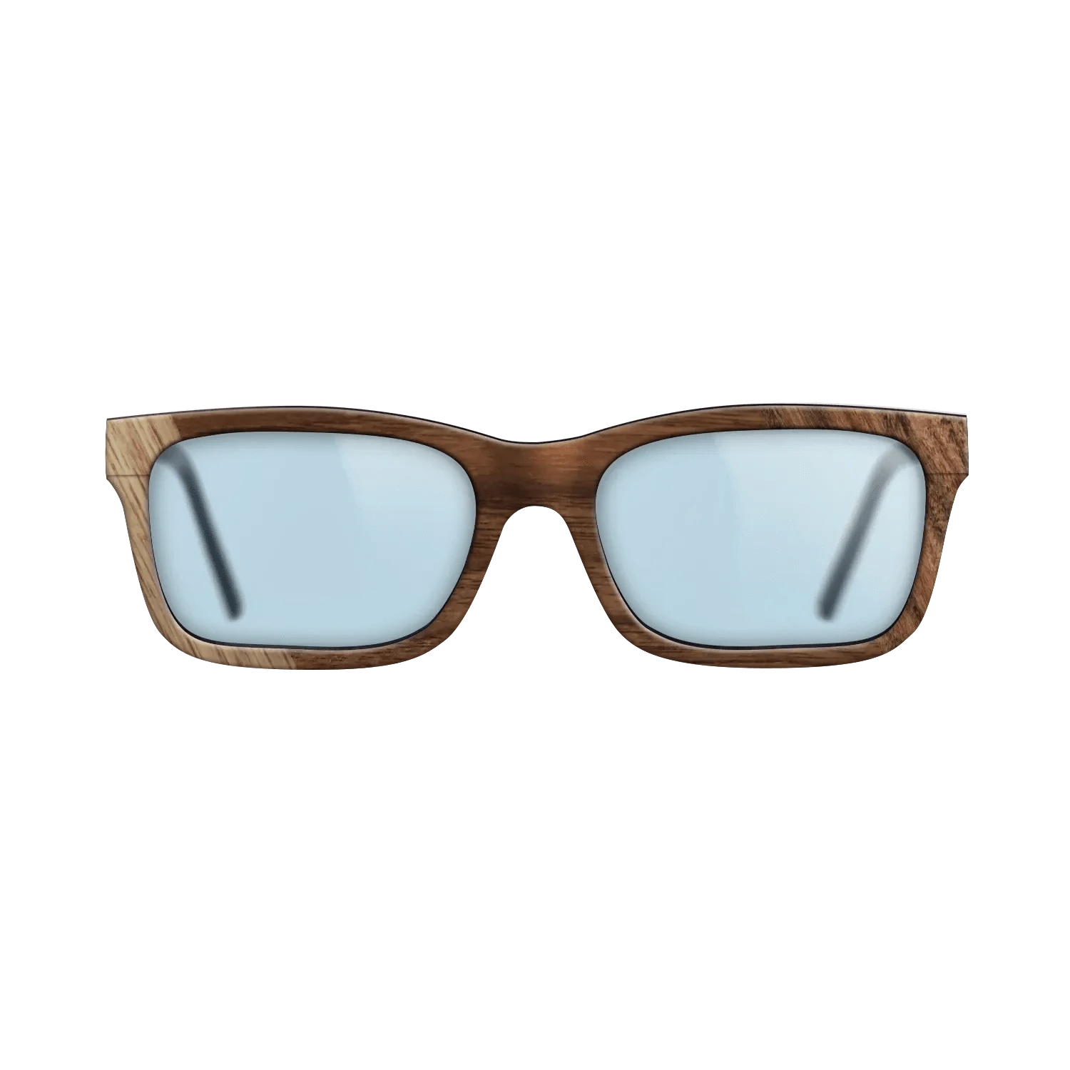 Walnut: Straight Grain,Santos Rosewood Dark: Bauhaus - The Sage - Rectangle - SIRIS wood optic