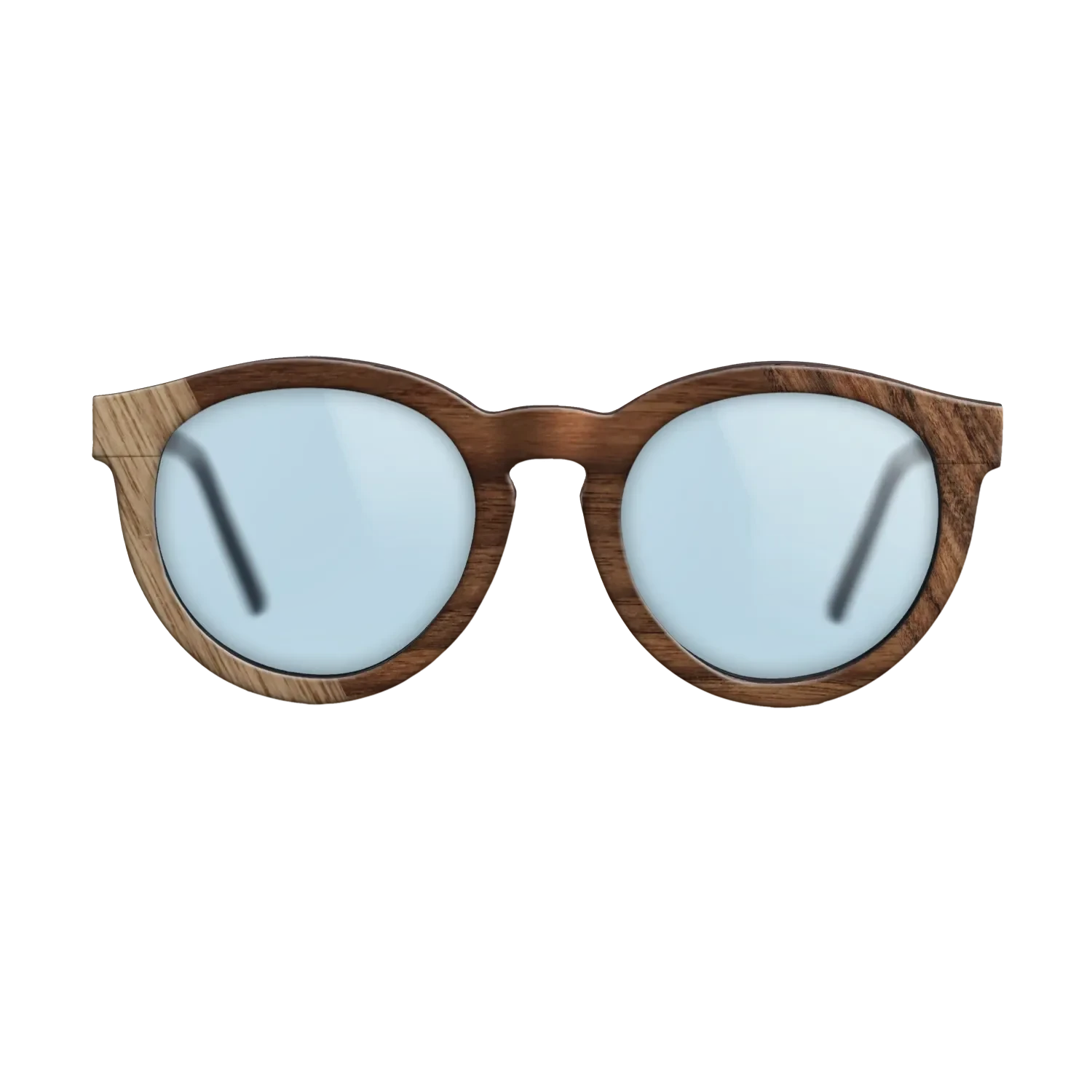 Walnut: Straight Grain,Santos Rosewood Dark: Bauhaus - The Rebel - Round - SIRIS wood optic