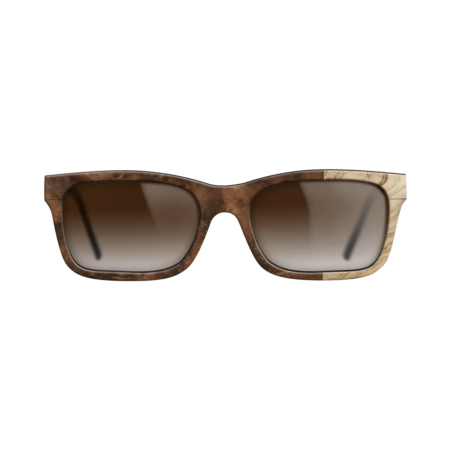 Ziricote Light Quartered,Walnut Claro Light,Ziricote Dark Quartered: Bauhaus - The Sage - Rectangle - 1960 - SIRIS wood optic