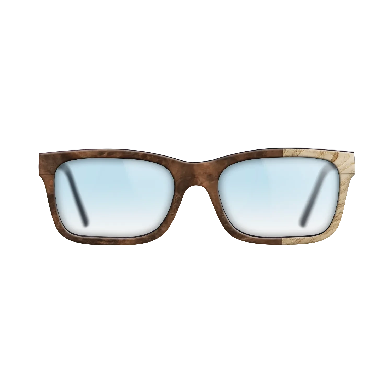 Ziricote Light Quartered,Walnut Claro Light,Ziricote Dark Quartered: Bauhaus - The Sage - Rectangle - 1960 - SIRIS wood optic