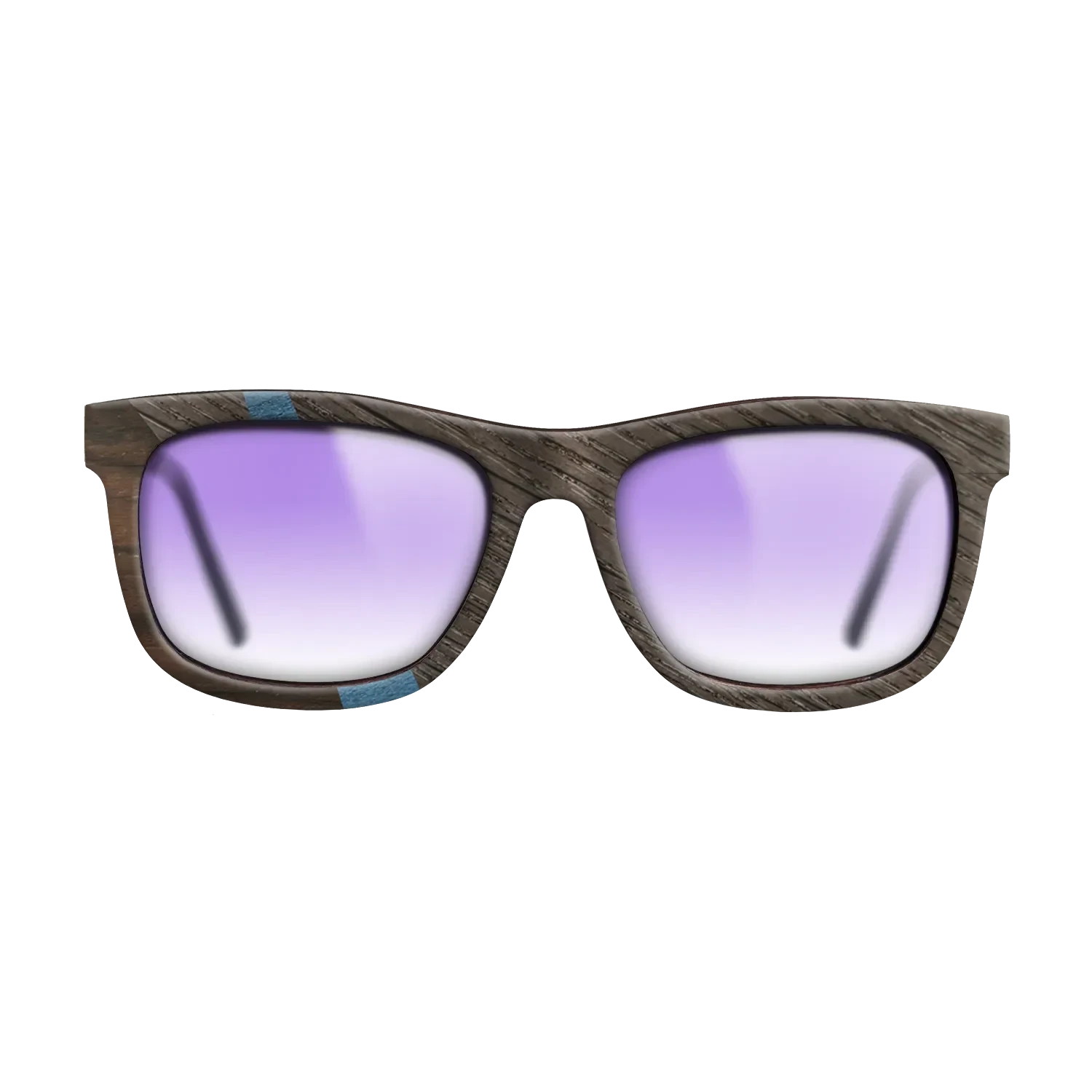 Koa,Ziricote Dark Quartered,Fumed Oak,Poplar Dyed: Blue Denim: Angle Cut - The Hero - Square - SIRIS wood optic