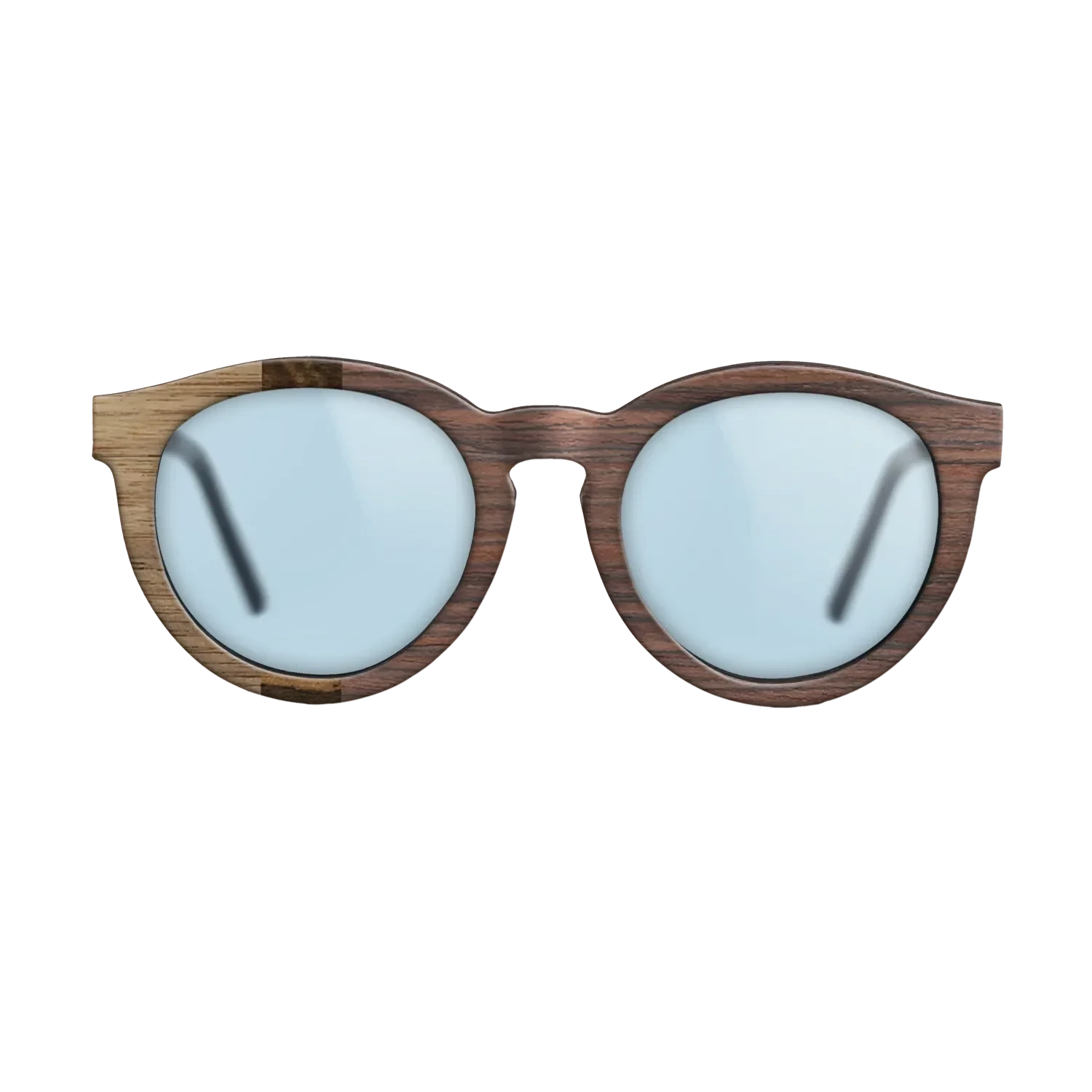 Walnut: Straight Grain,Walnut Burl,Rosewood Reconstituted,Ziricote Light Quartered: Bauhaus - The Rebel - Round - SIRIS wood optic