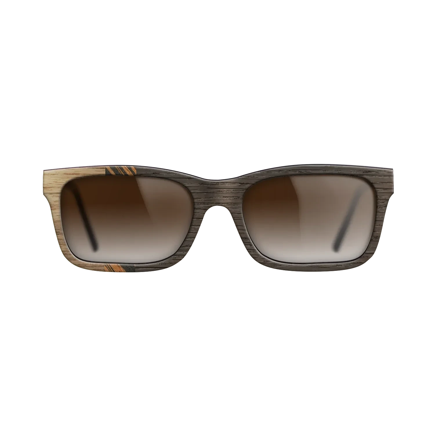 Walnut: Straight Grain,Italian Ebony,Fumed Oak: Bauhaus - The Sage - Rectangle - SIRIS wood optic