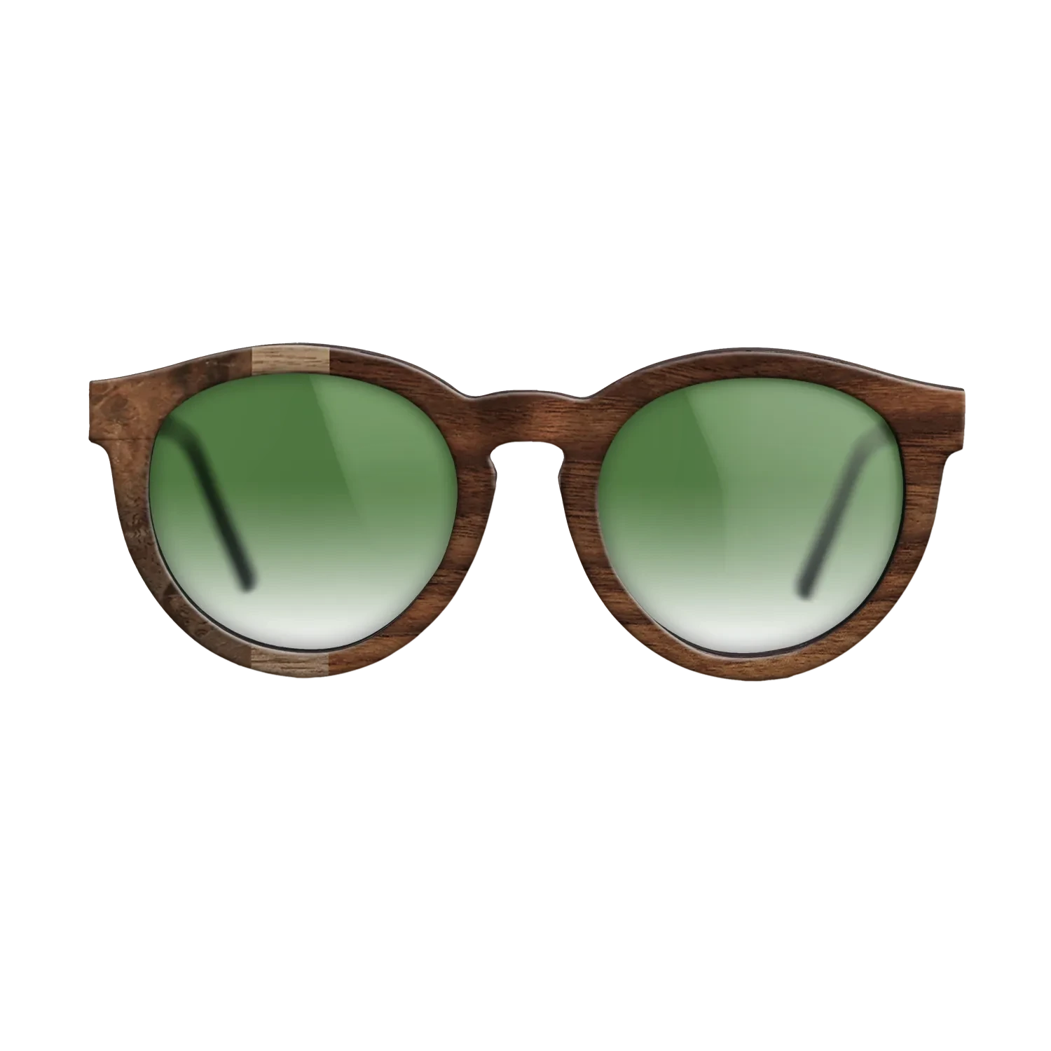Walnut Burl,Walnut: Straight Grain,Walnut Claro Dark: Angle Cut - The Rebel - Round - SIRIS wood optic