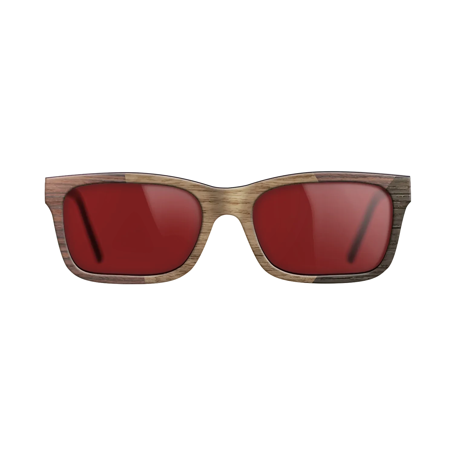 Walnut: Straight Grain,Rosewood Reconstituted,Fumed Oak: Angle Cut - The Sage - Rectangle - SIRIS wood optic