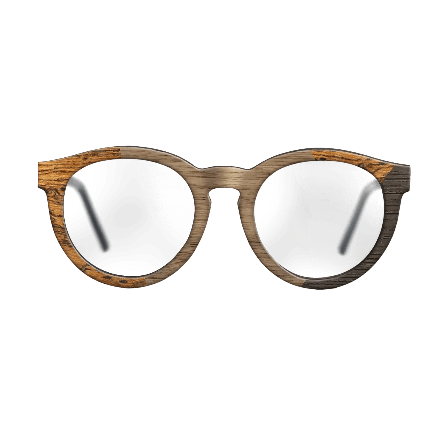 Walnut: Straight Grain,Bocote,Fumed Oak: Angle Cut - The Rebel - Round - SIRIS wood optic