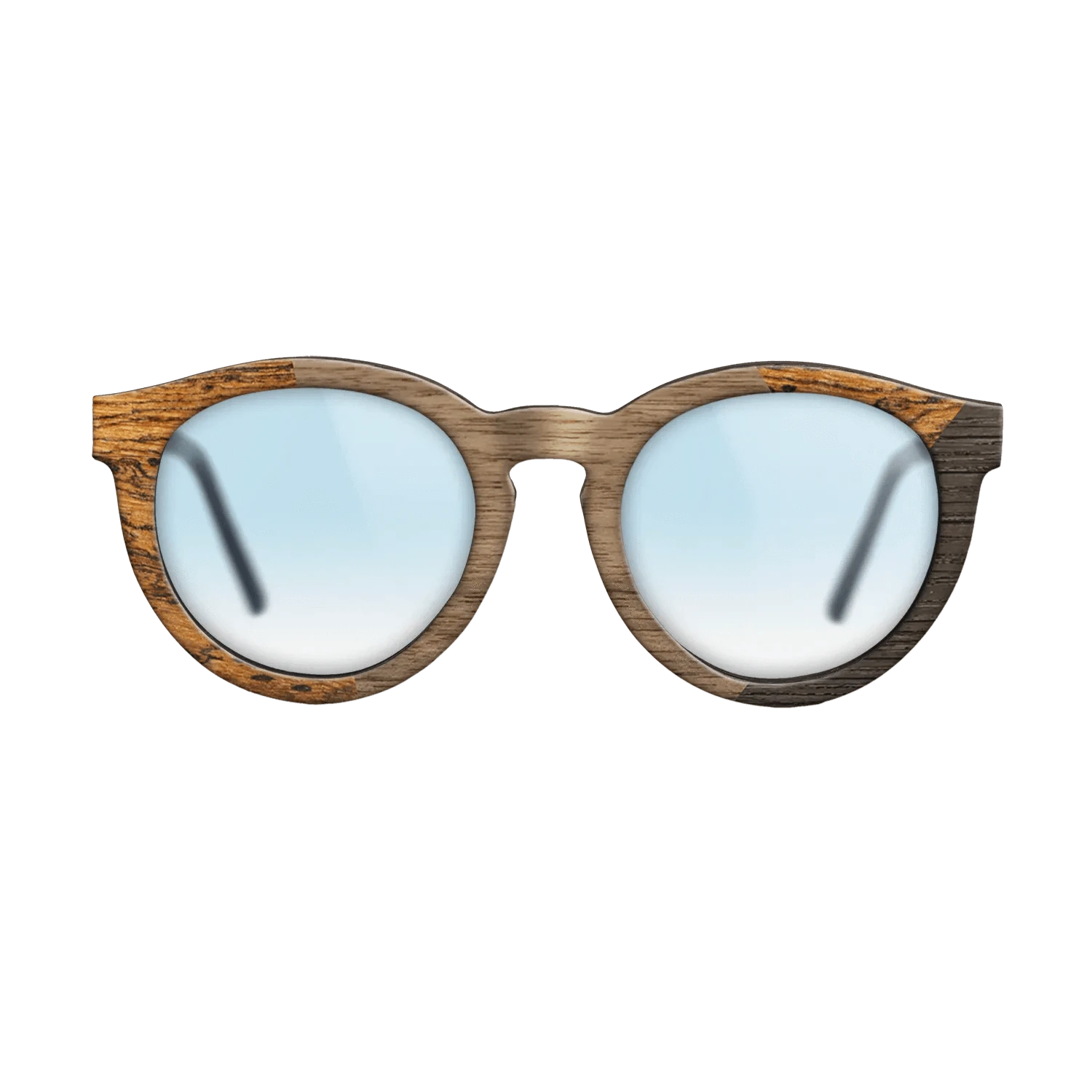 Walnut: Straight Grain,Bocote,Fumed Oak: Angle Cut - The Rebel - Round - SIRIS wood optic