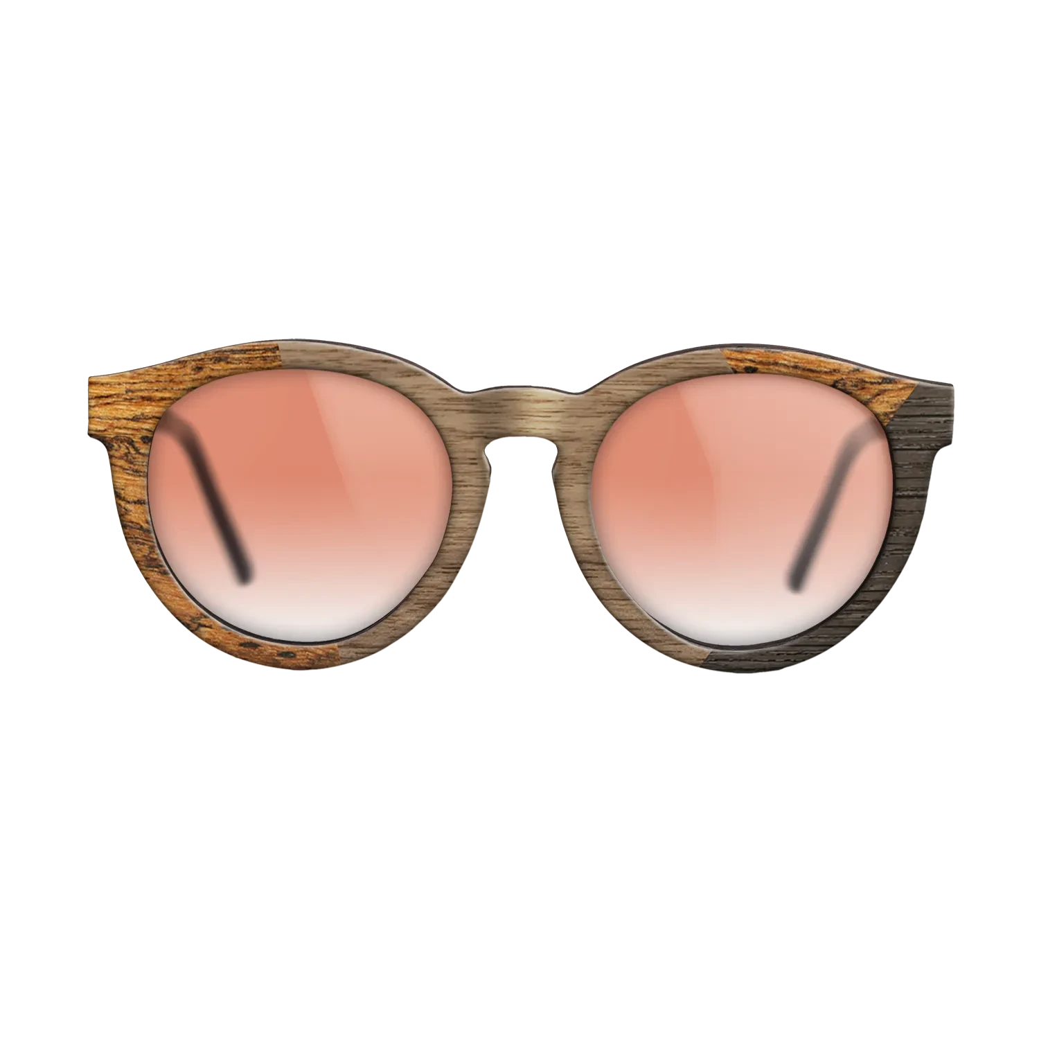 Walnut: Straight Grain,Bocote,Fumed Oak: Angle Cut - The Rebel - Round - SIRIS wood optic