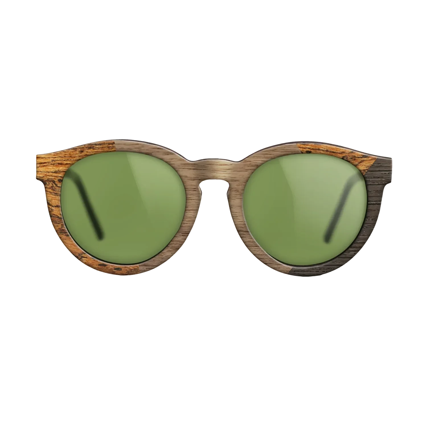 Walnut: Straight Grain,Bocote,Fumed Oak: Angle Cut - The Rebel - Round - SIRIS wood optic